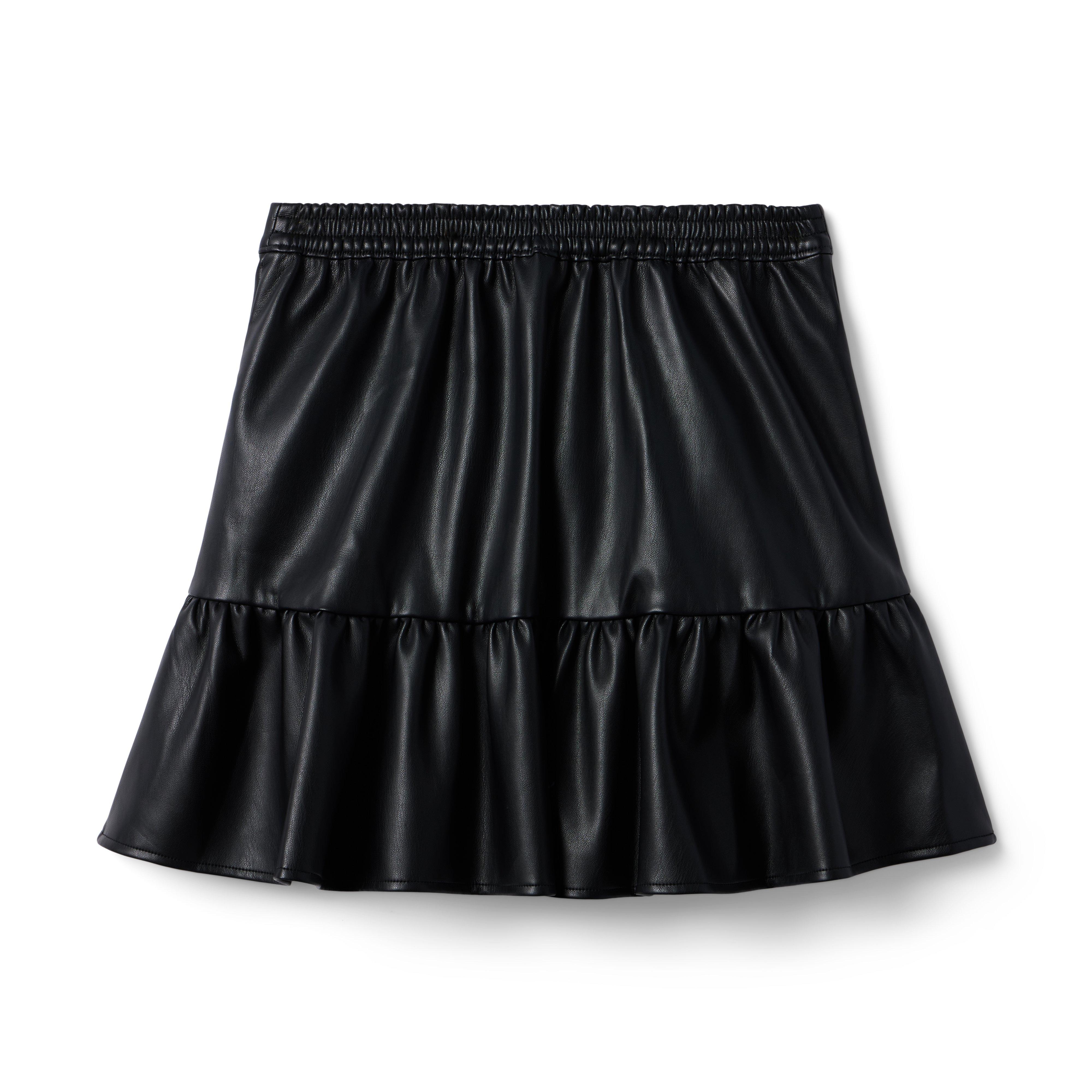 The Faux Leather Ruffle Skirt image number 2