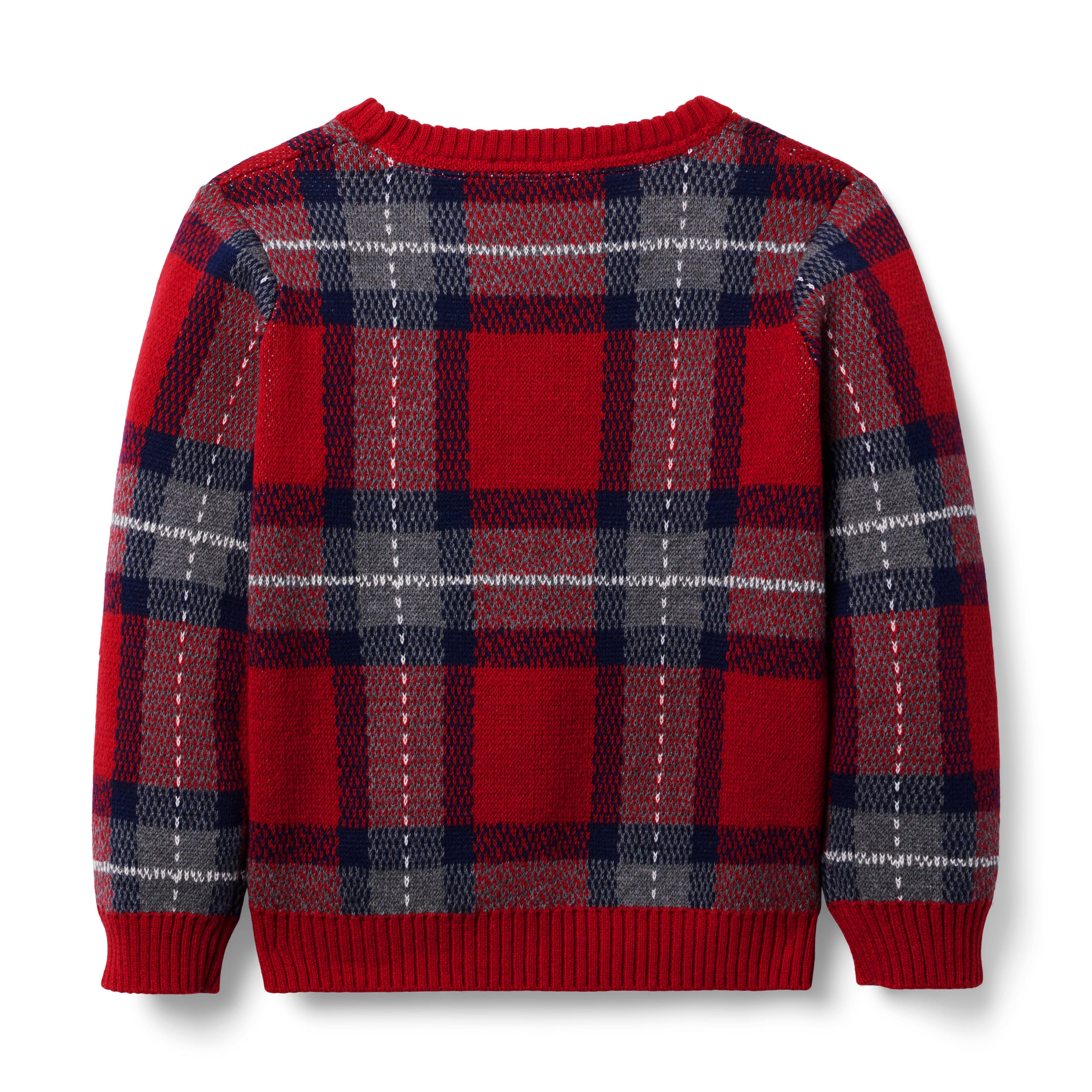 Boy Winter Red Tartan Tartan Sweater by Janie and Jack