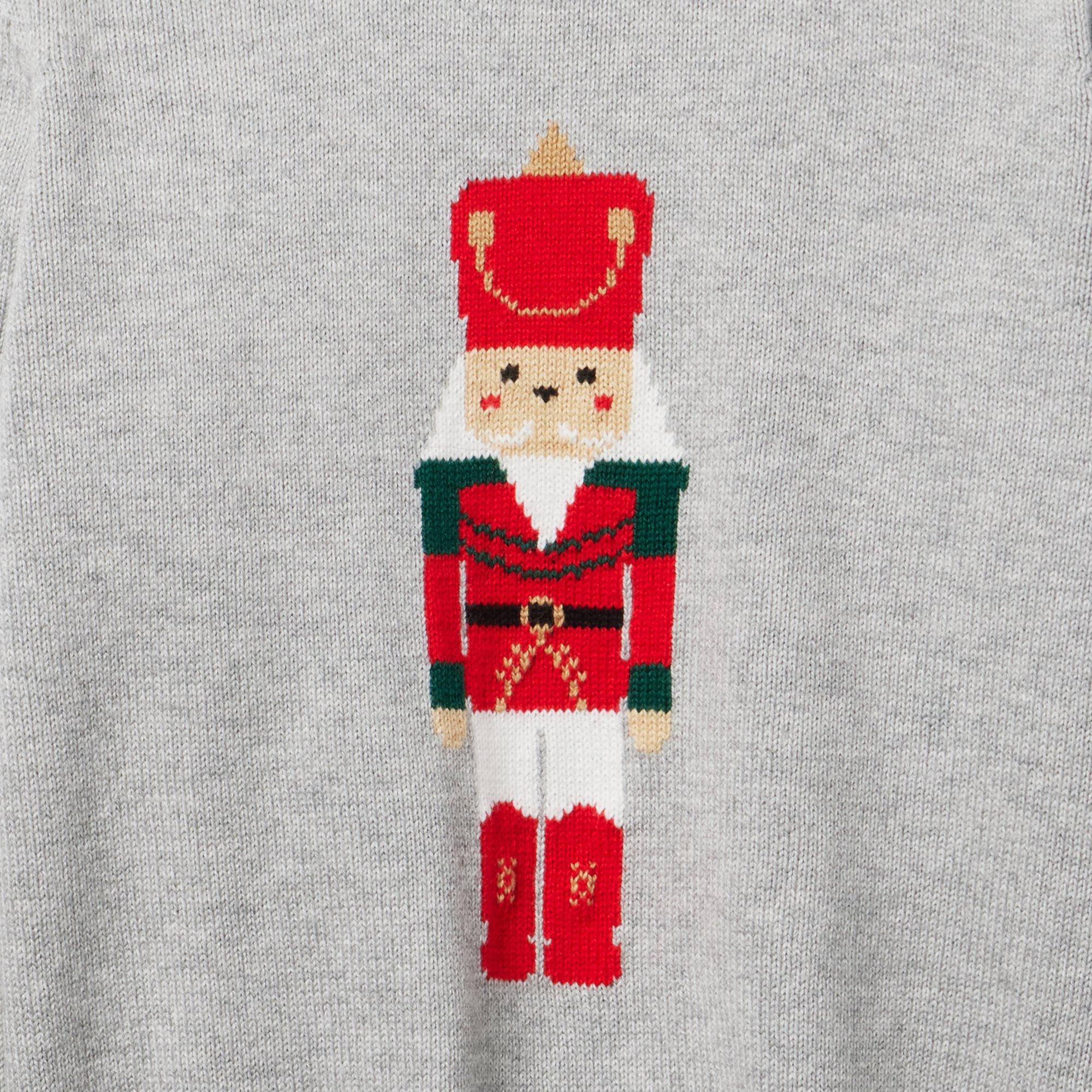 Boy Classic Grey Heather Nutcracker Sweater by Janie and Jack