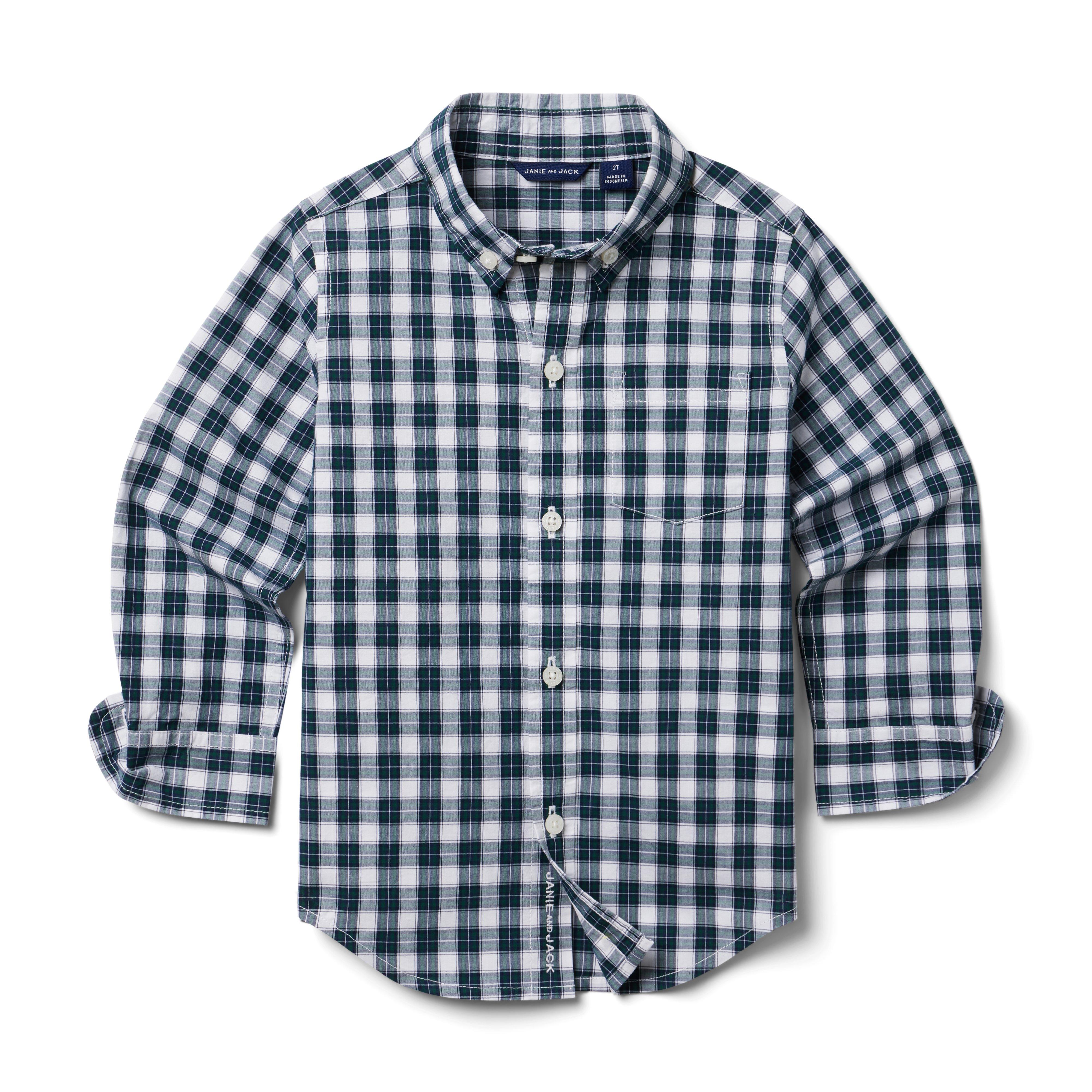 Baby Boy Plaid Shirt | Tiny Bros Golden Flannel | Winsome Gentleman 4T