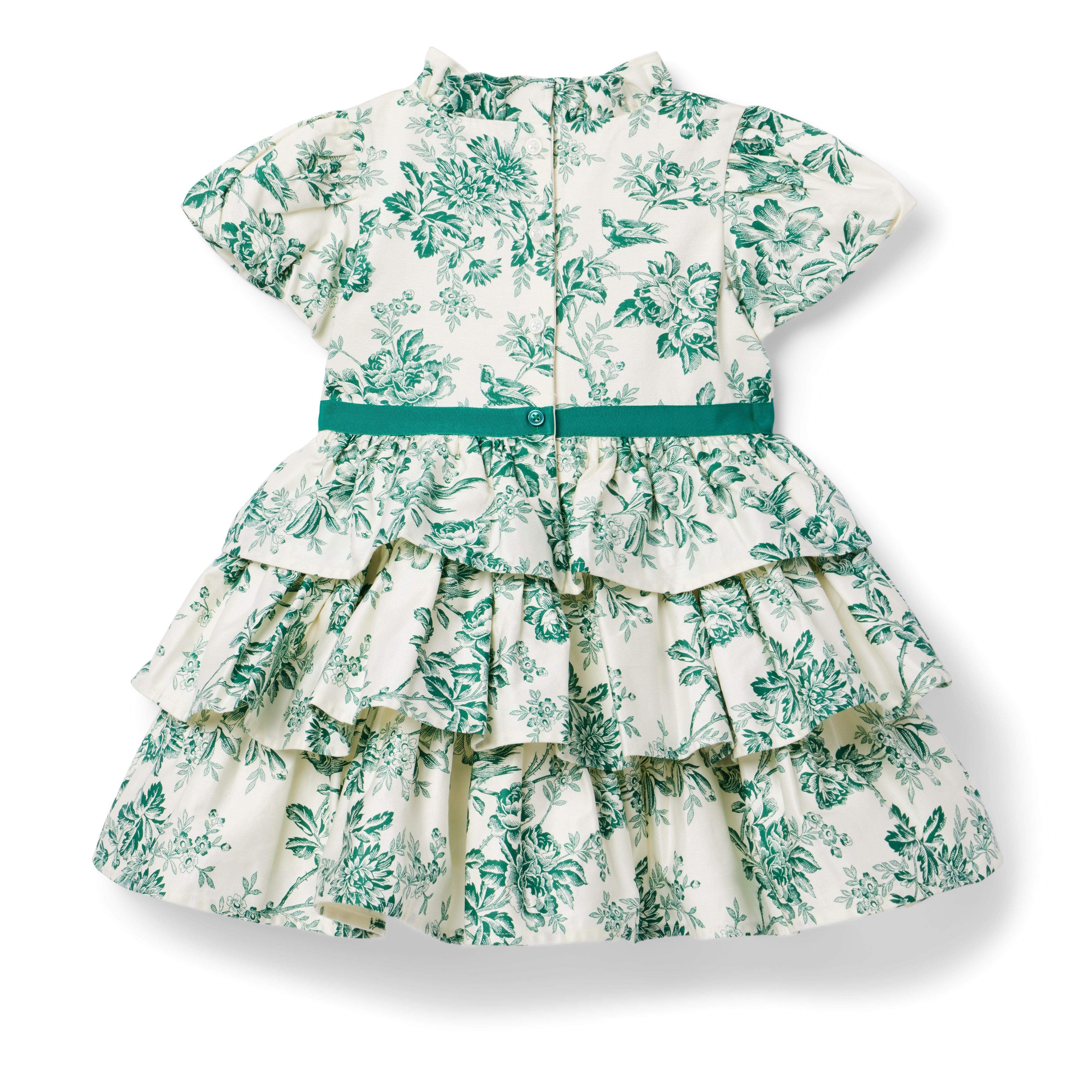 Floral Toile Tiered Dress