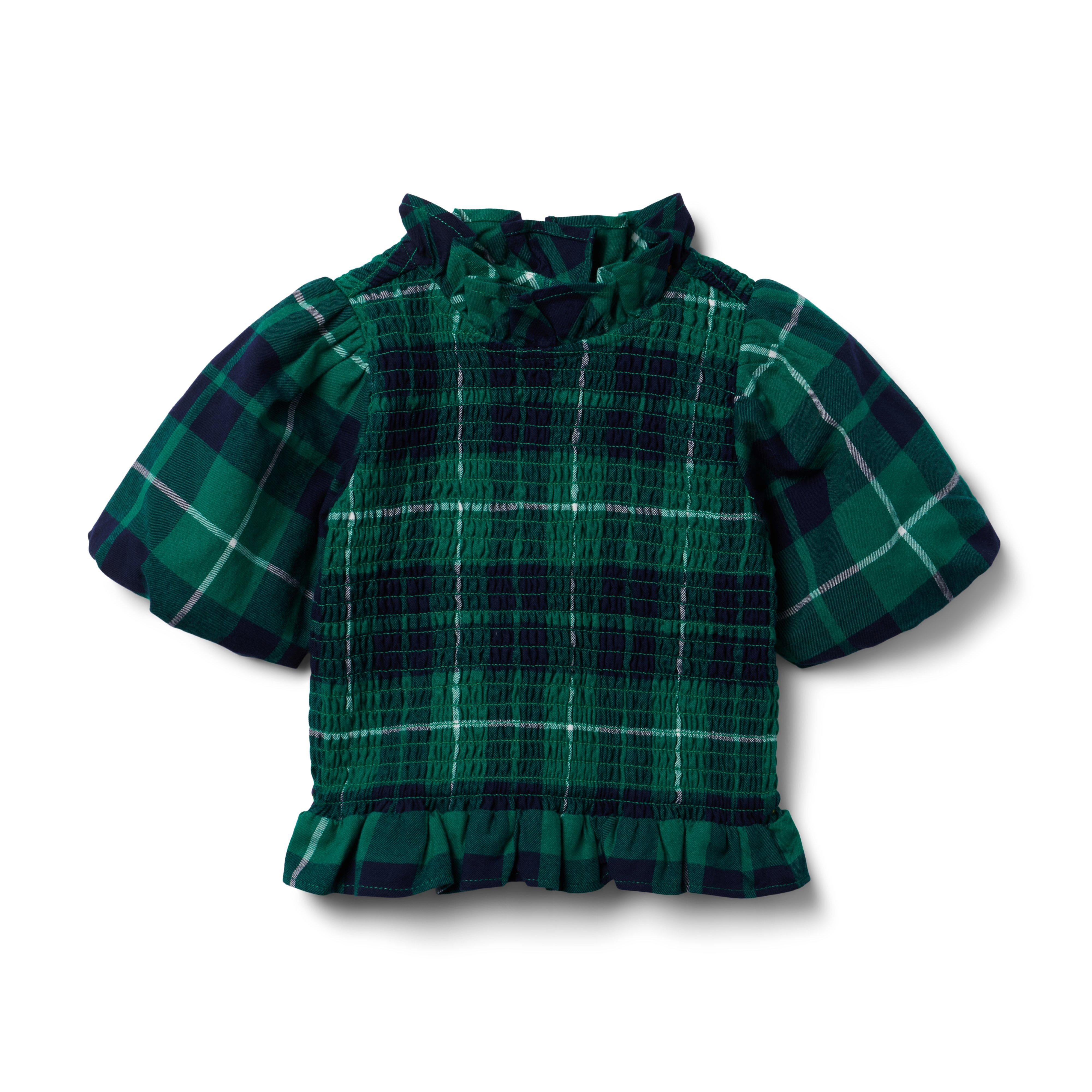 The Tartan Holiday Smocked Top  image number 0