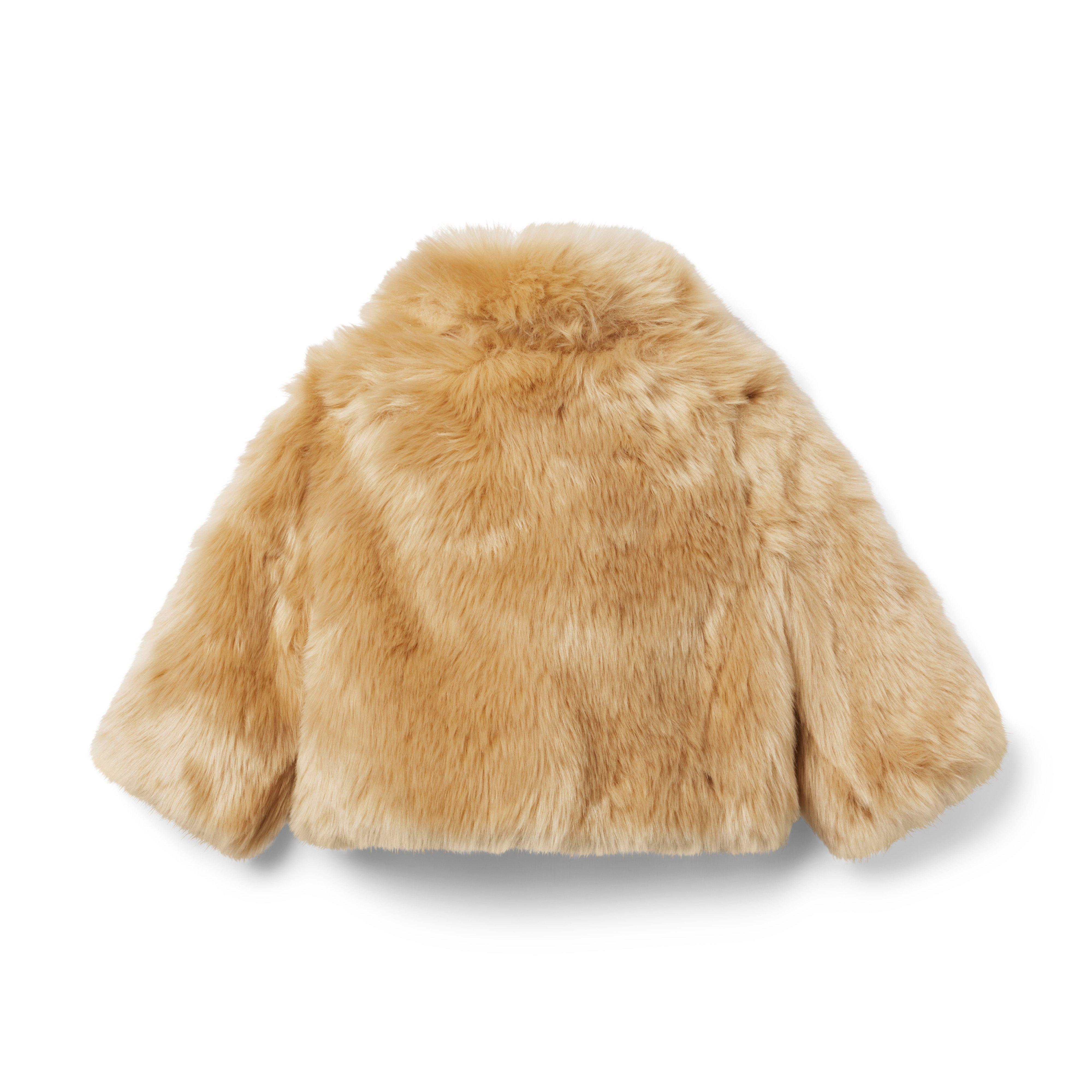 Ladies cream outlet faux fur jacket