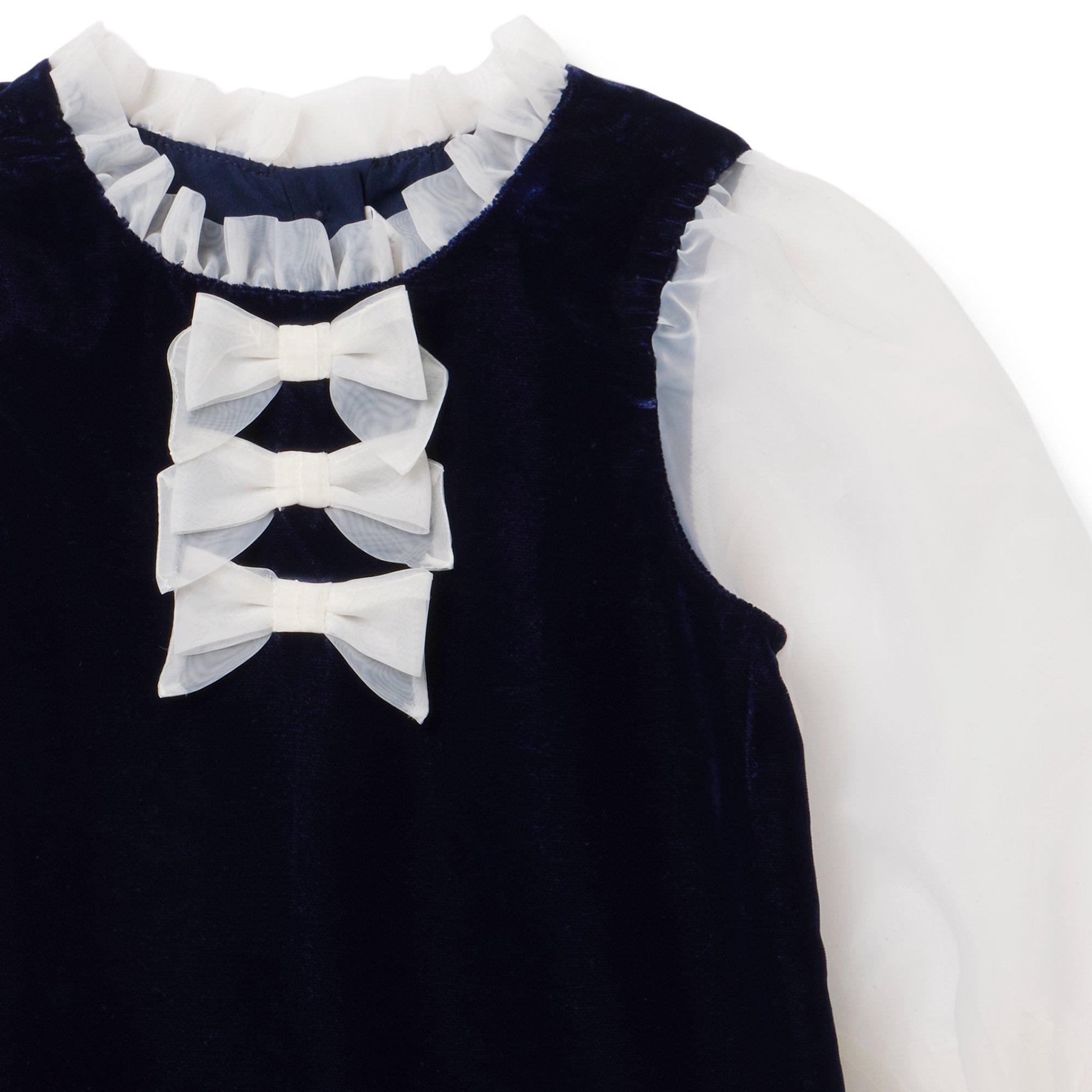 Velvet Organza Bow Dress image number 6