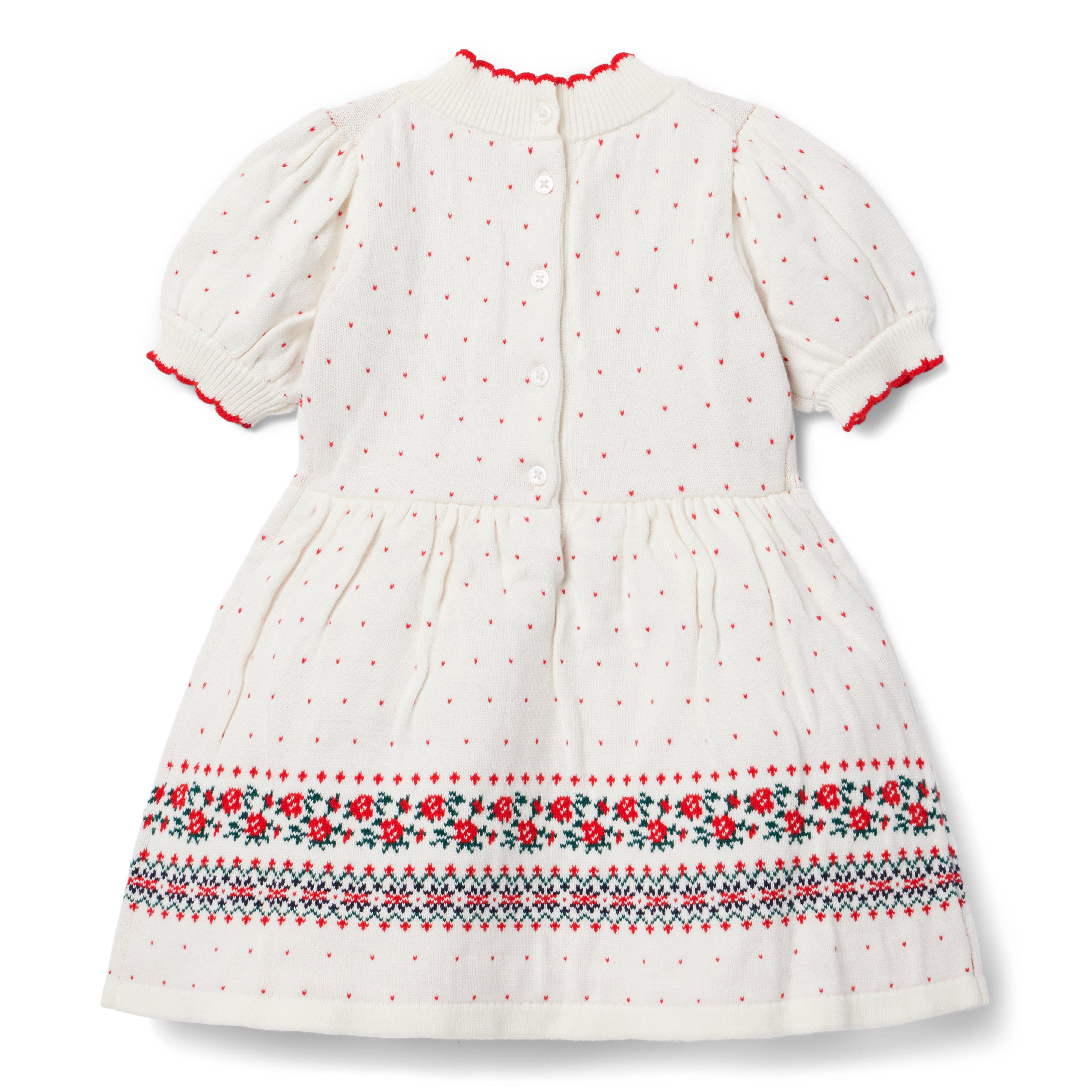 Fair Isle Rose Sweater Dress image number 3