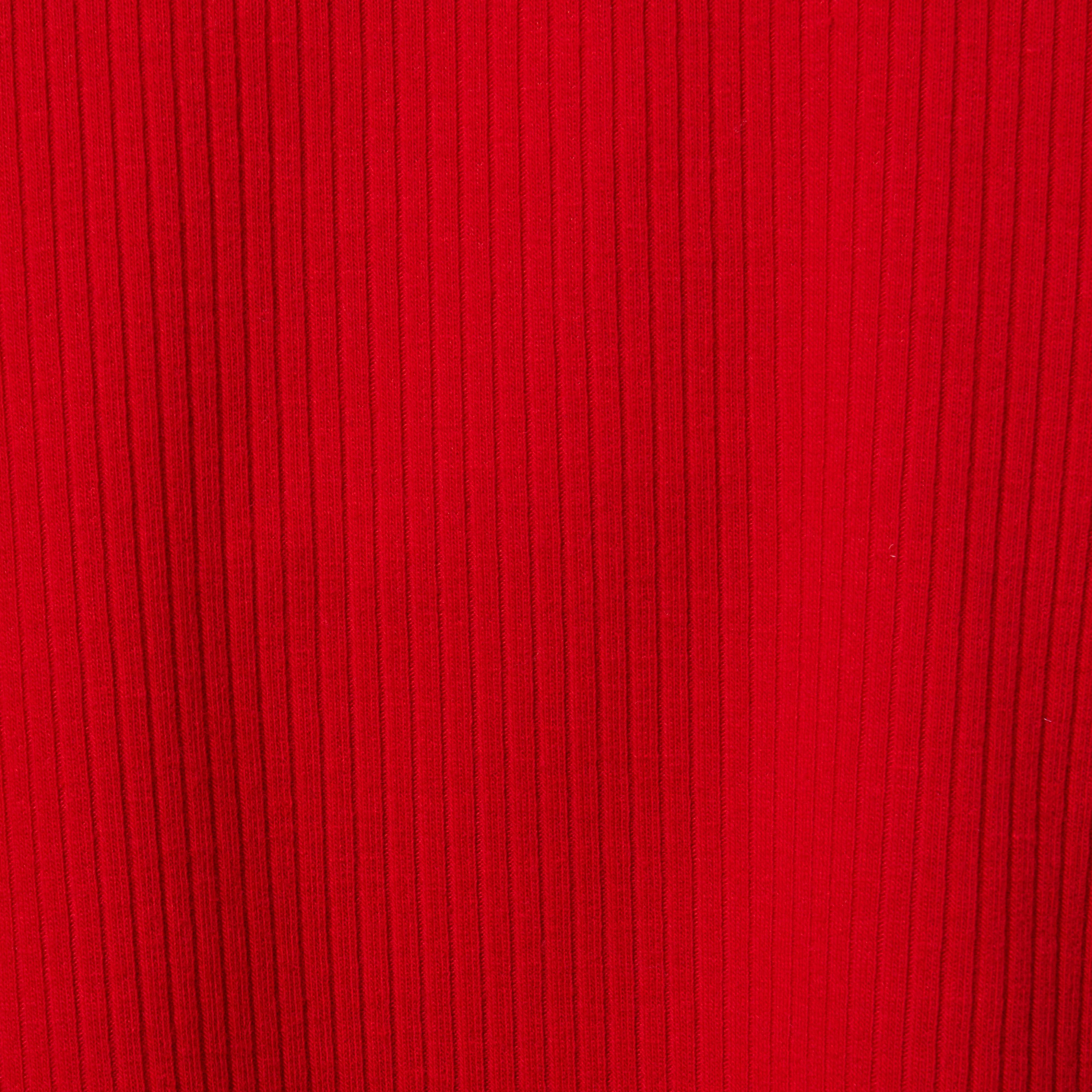 Ribbed Ruffle Trim Turtleneck image number 2