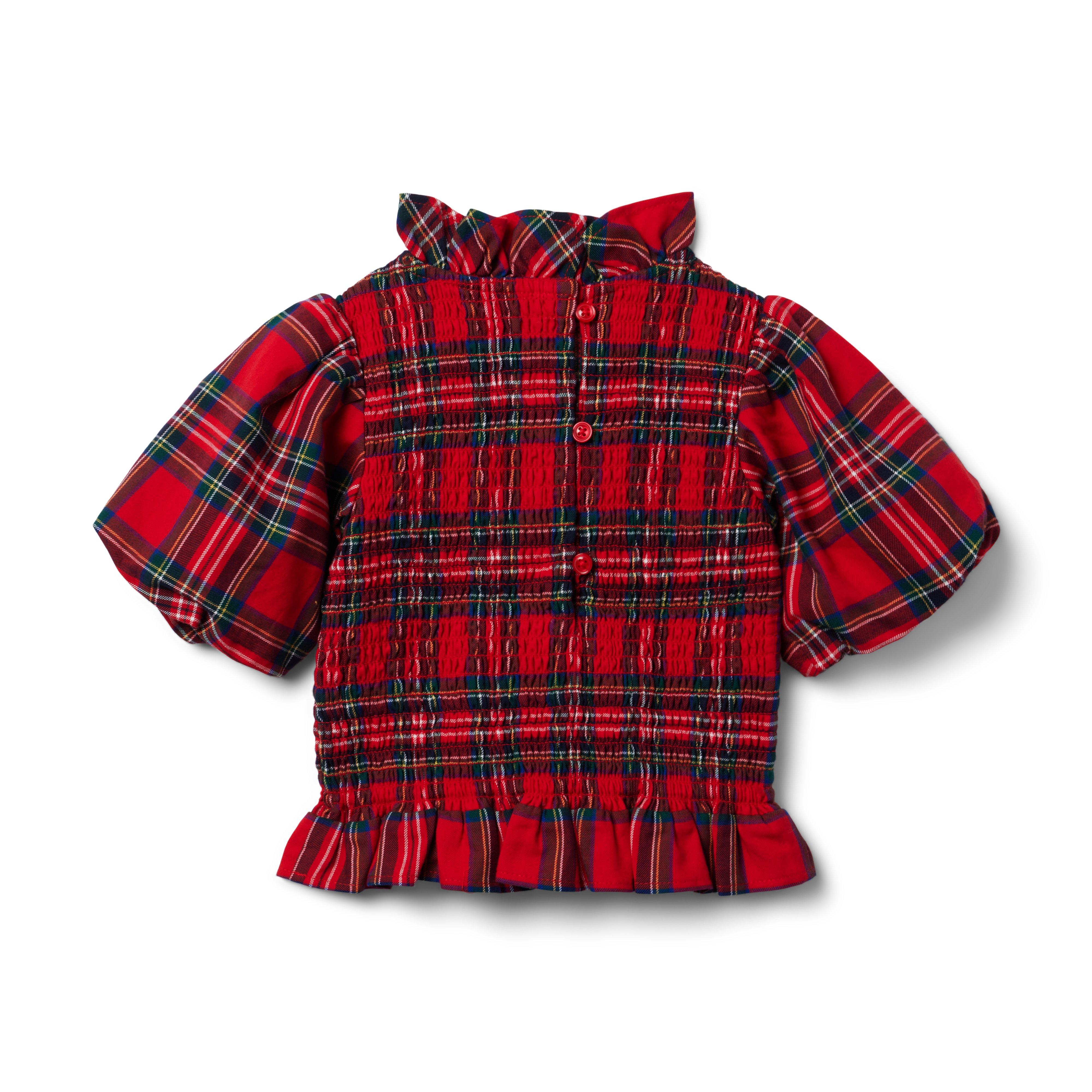 The Tartan Holiday Smocked Top  image number 1