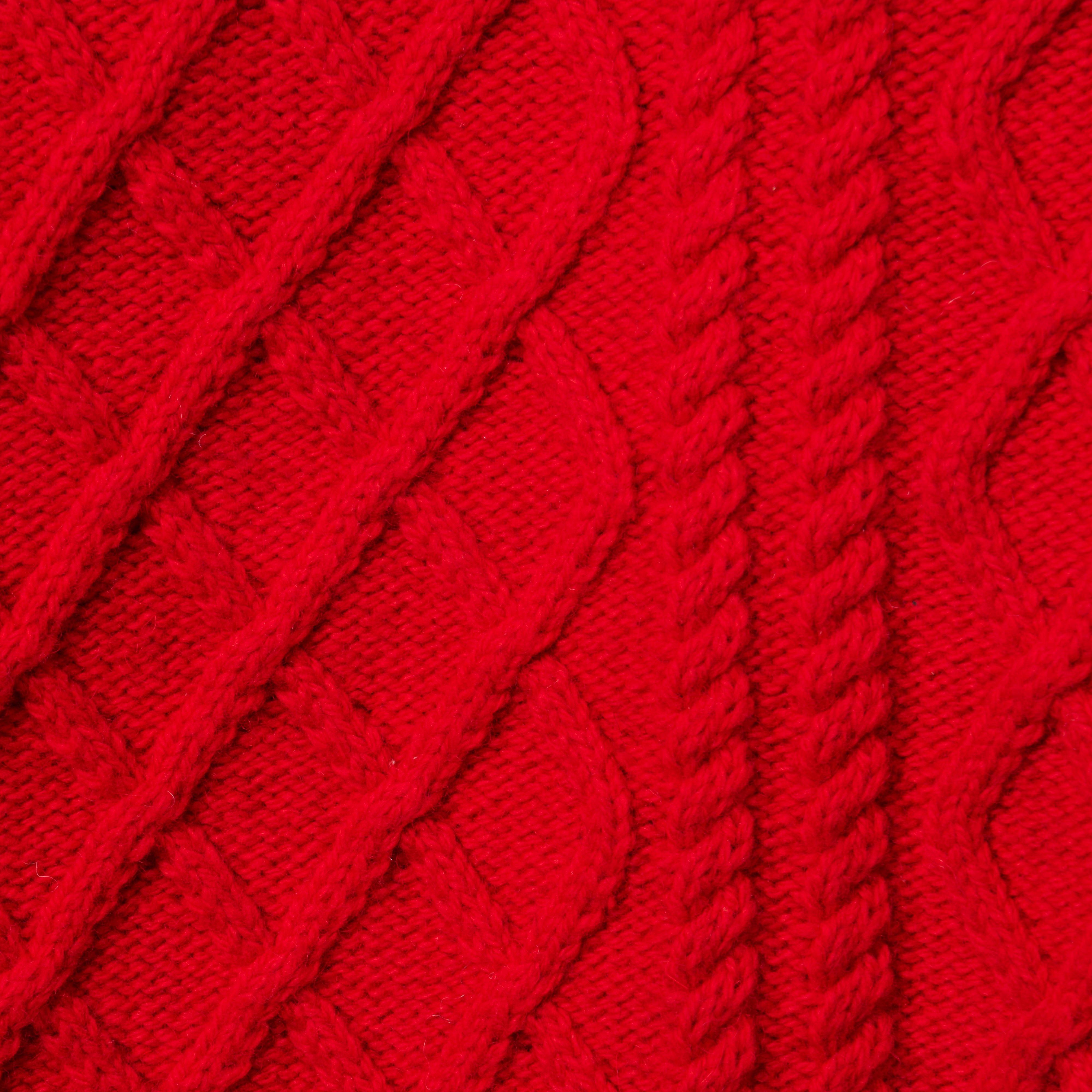 Cable Knit Puff Sleeve Sweater image number 2