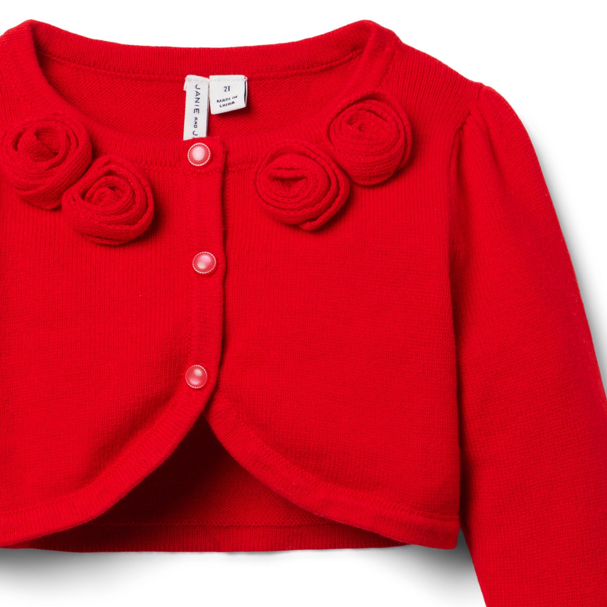 Rosette Cropped Cardigan image number 2