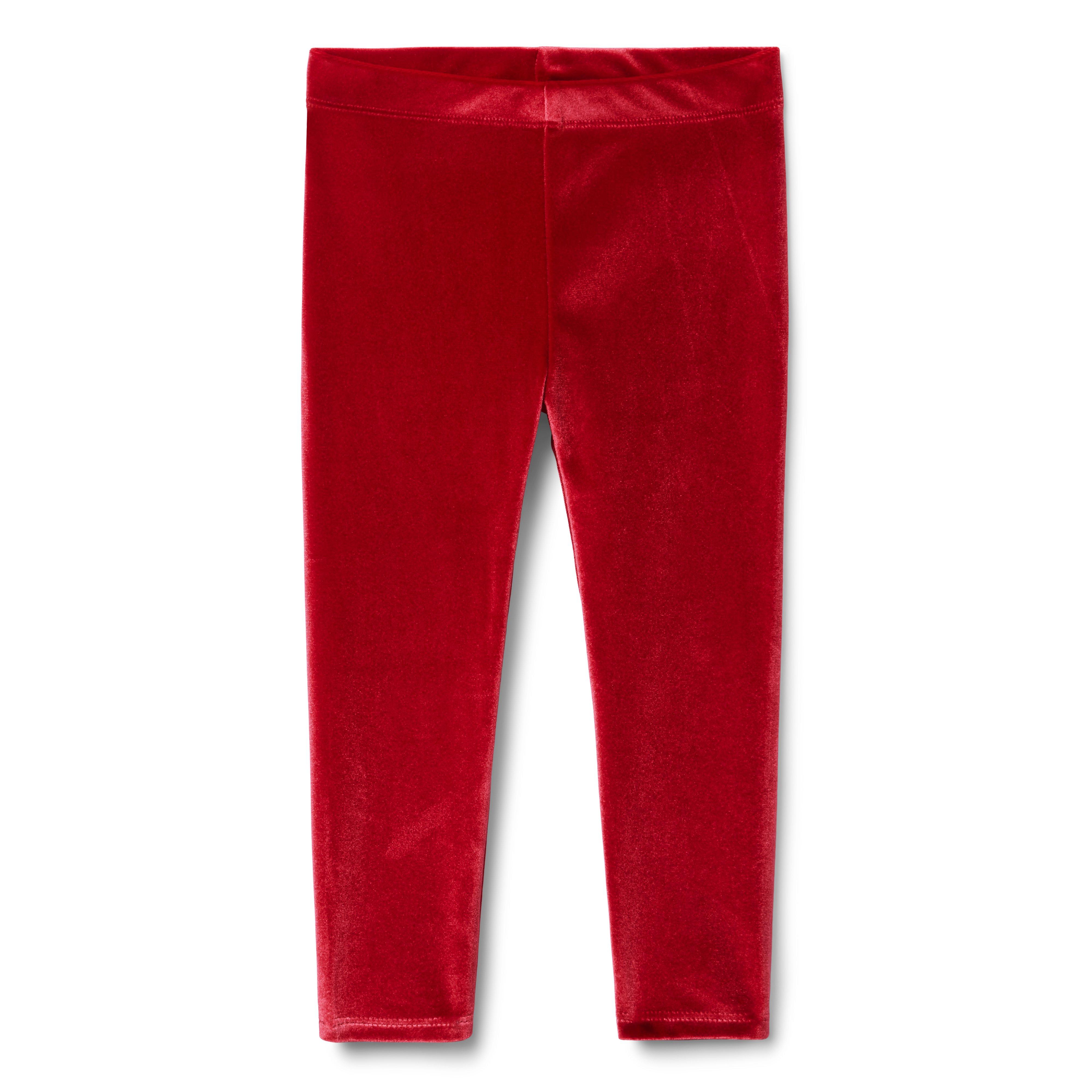 Girls Velvet Leggings