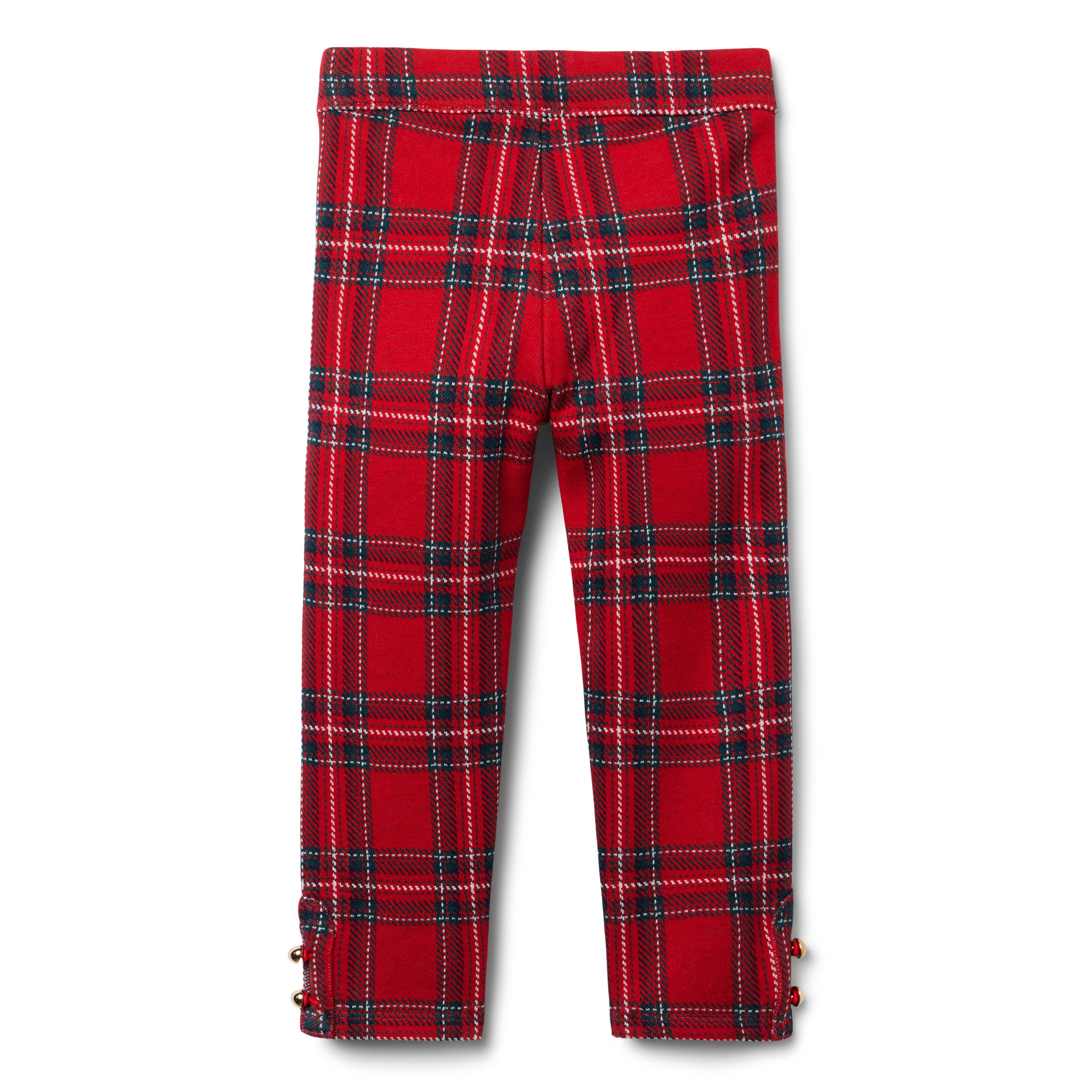 Tartan Button Cuff Jacquard Pant image number 1