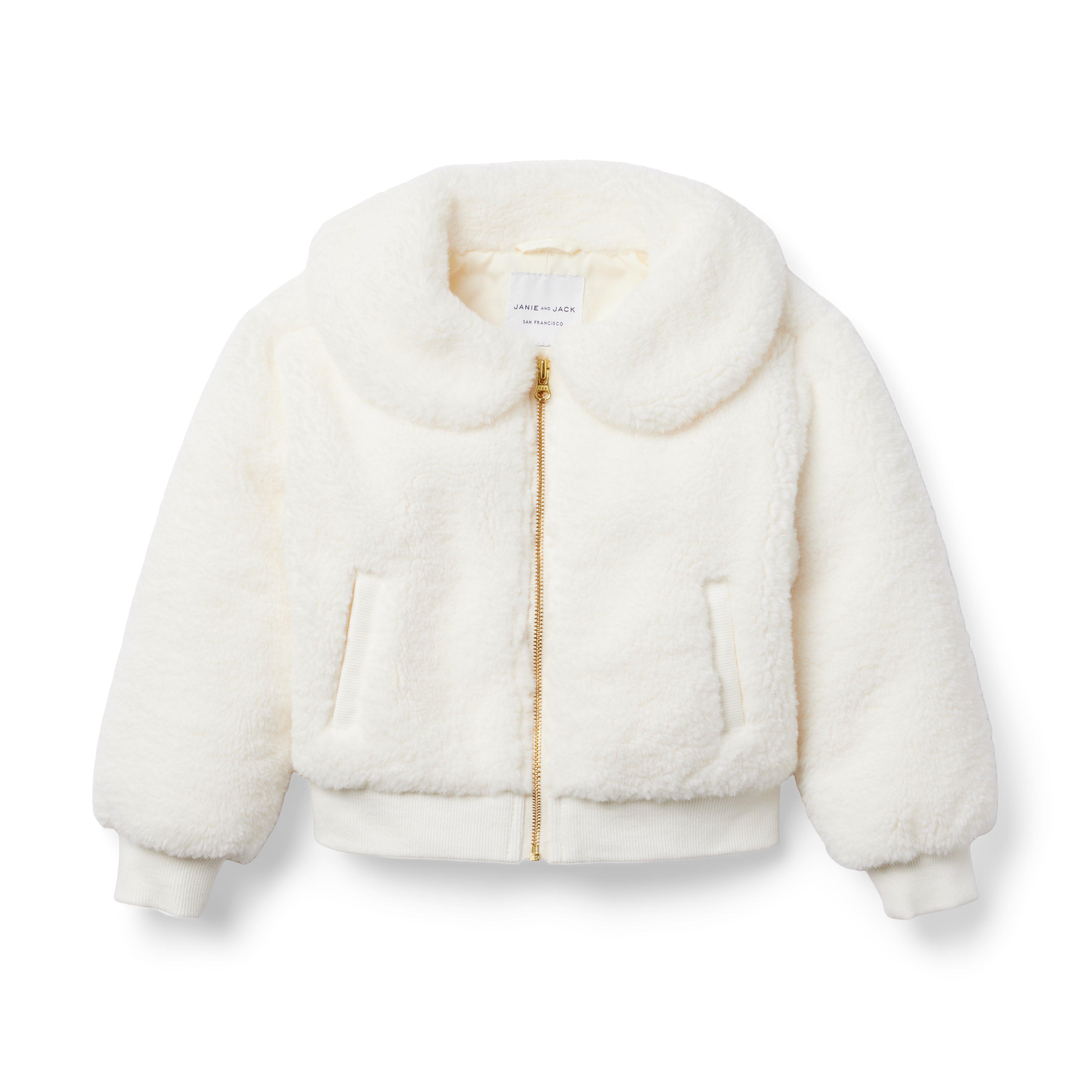 Girls fur outlet bomber jacket