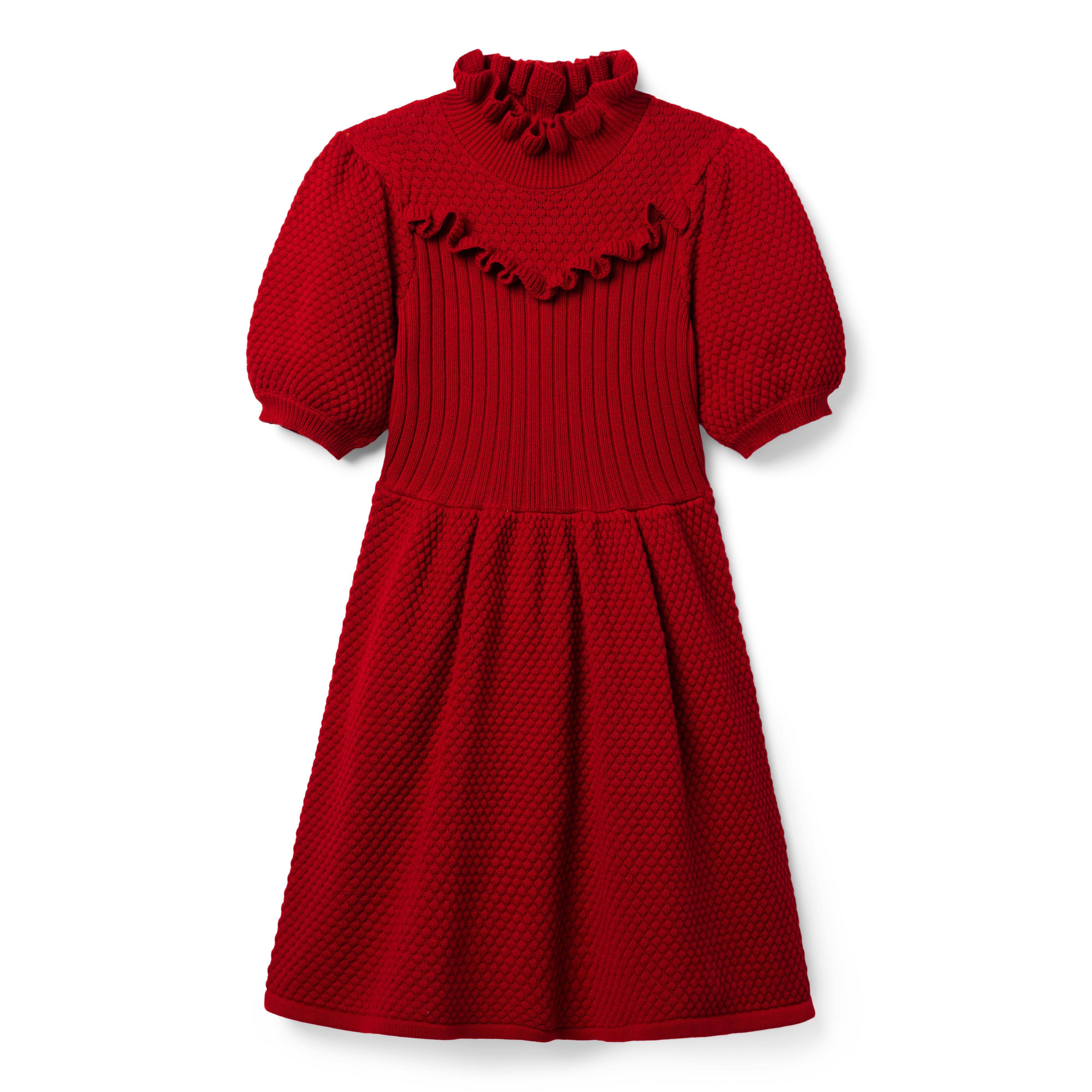 Puff Sleeve Sweater Dress 