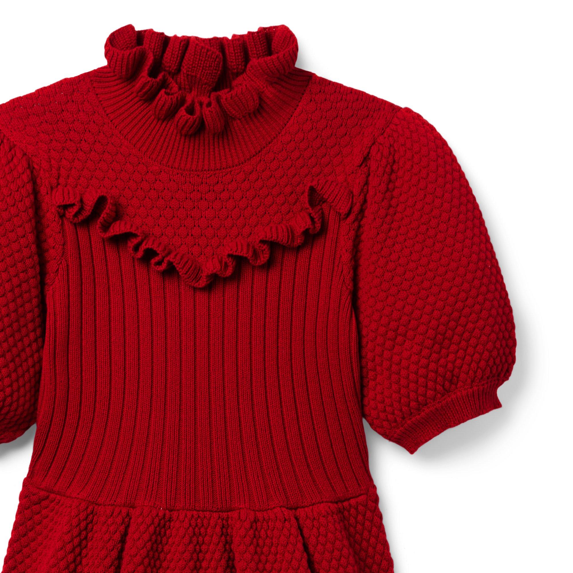 Puff Sleeve Sweater Dress  image number 3