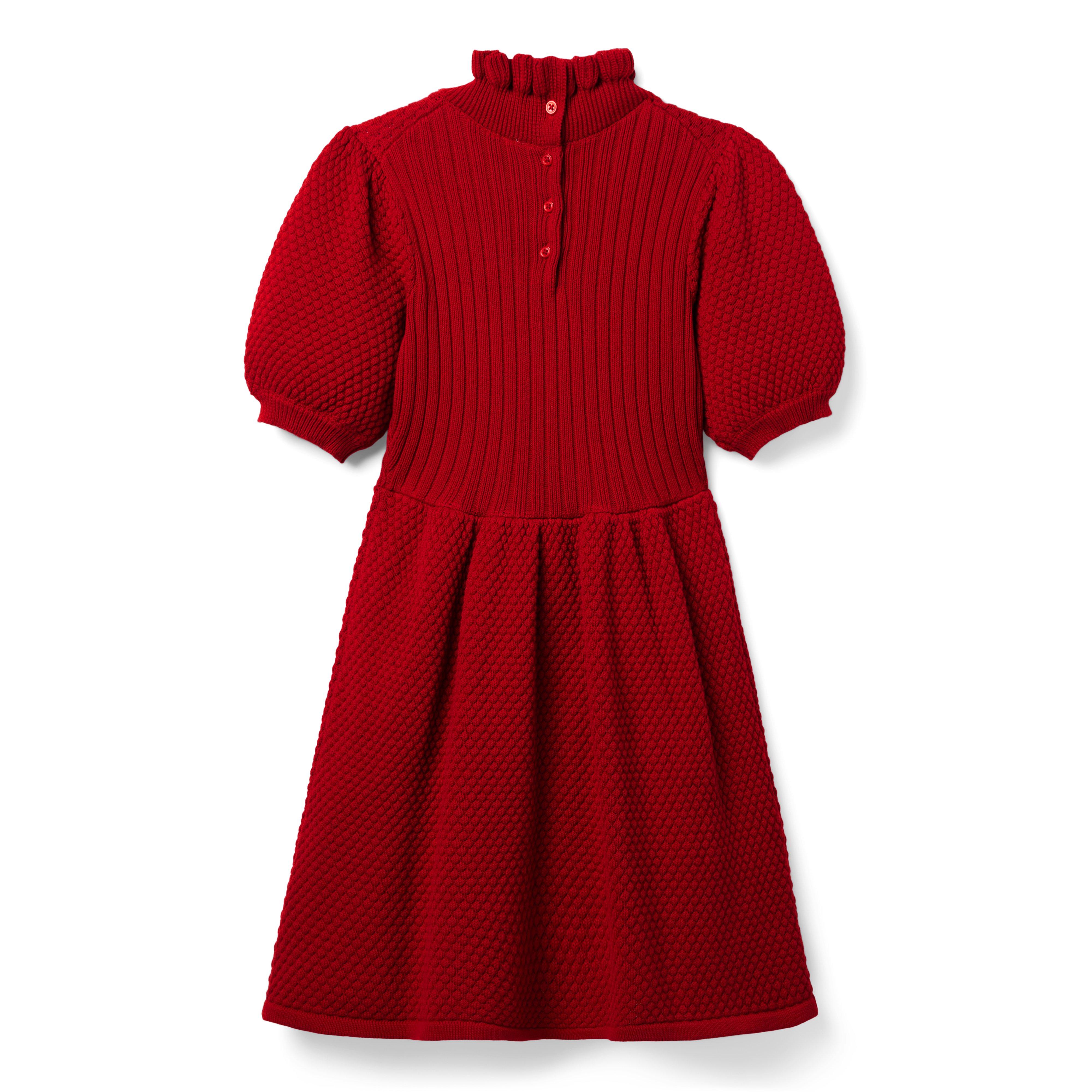 Puff Sleeve Sweater Dress  image number 1