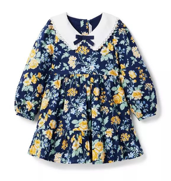 Floral Bow Collar Dress image number 0