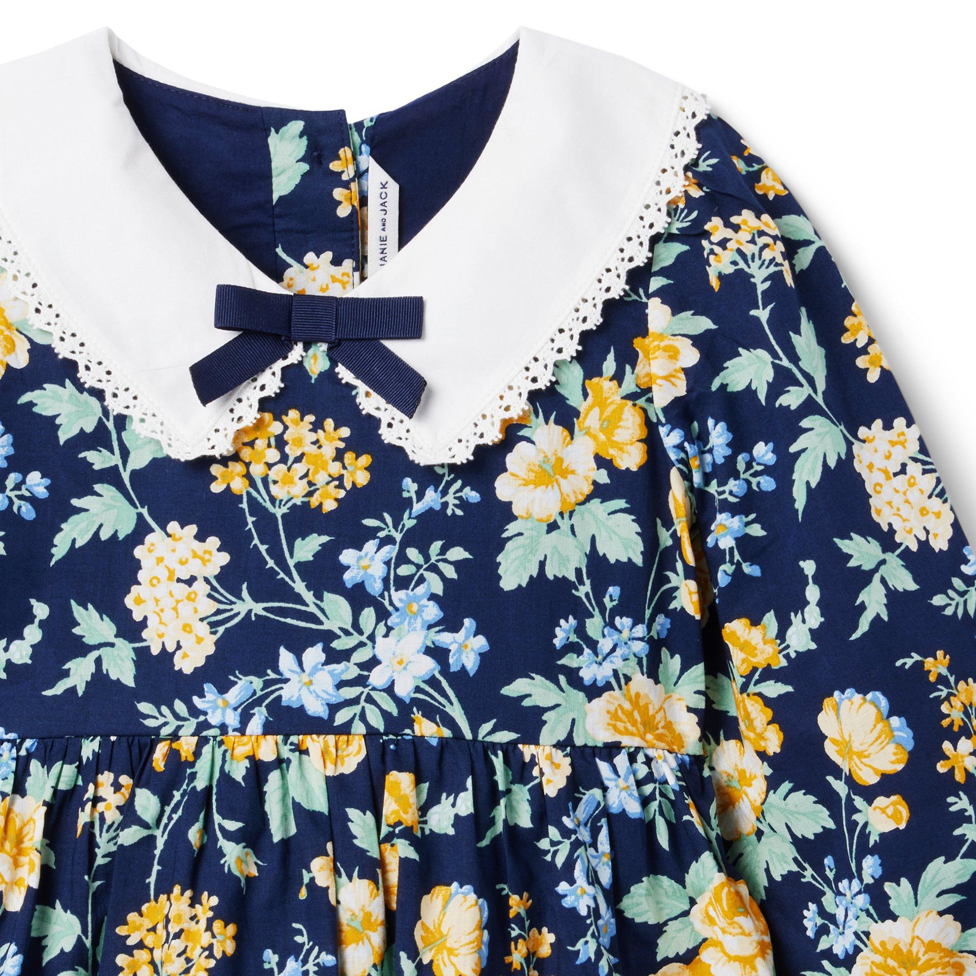 Floral Bow Collar Dress image number 2