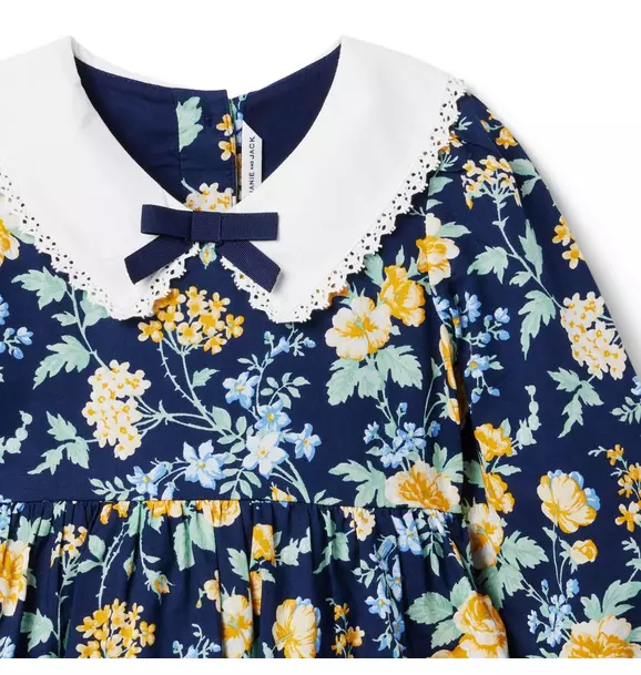 Floral Bow Collar Dress image number 2