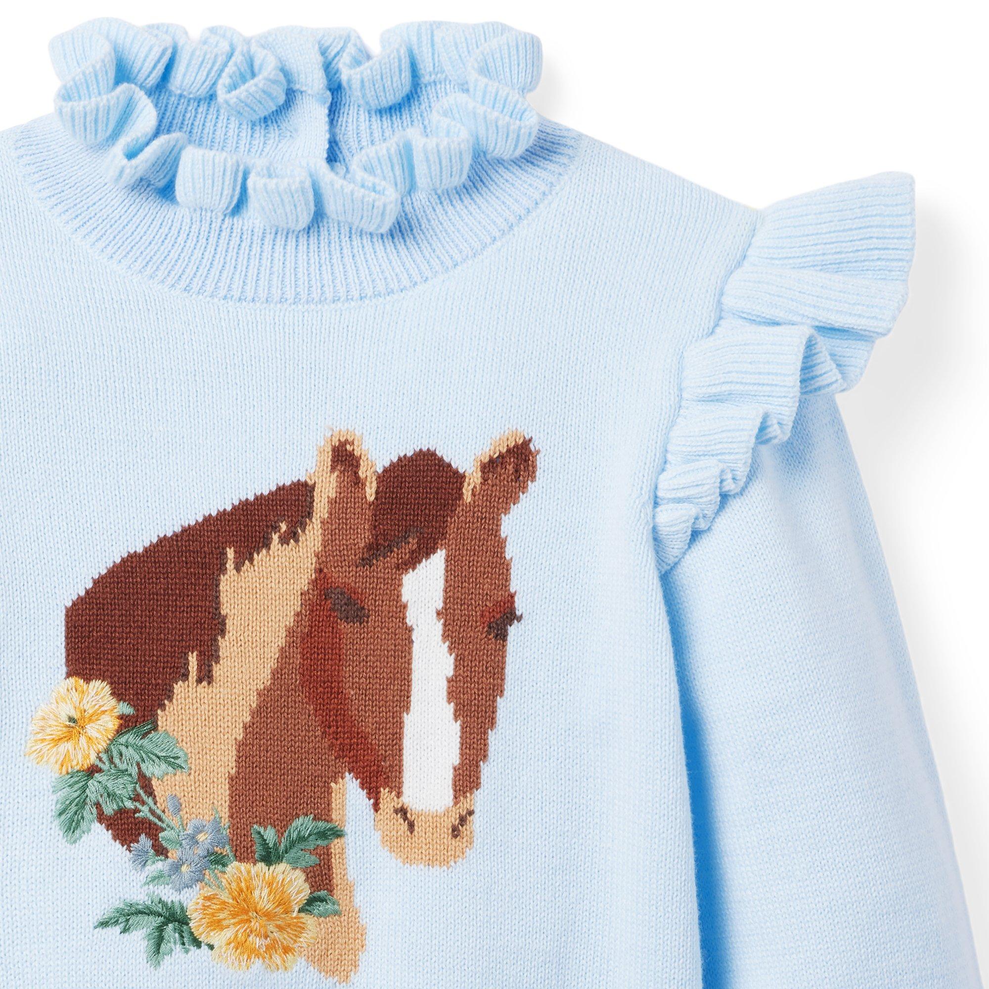 Horse Ruffle Sweater image number 2