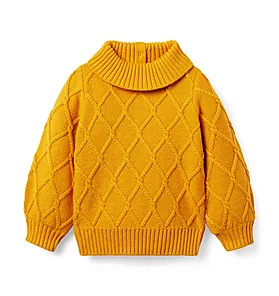 Diamond Cable Knit Sweater