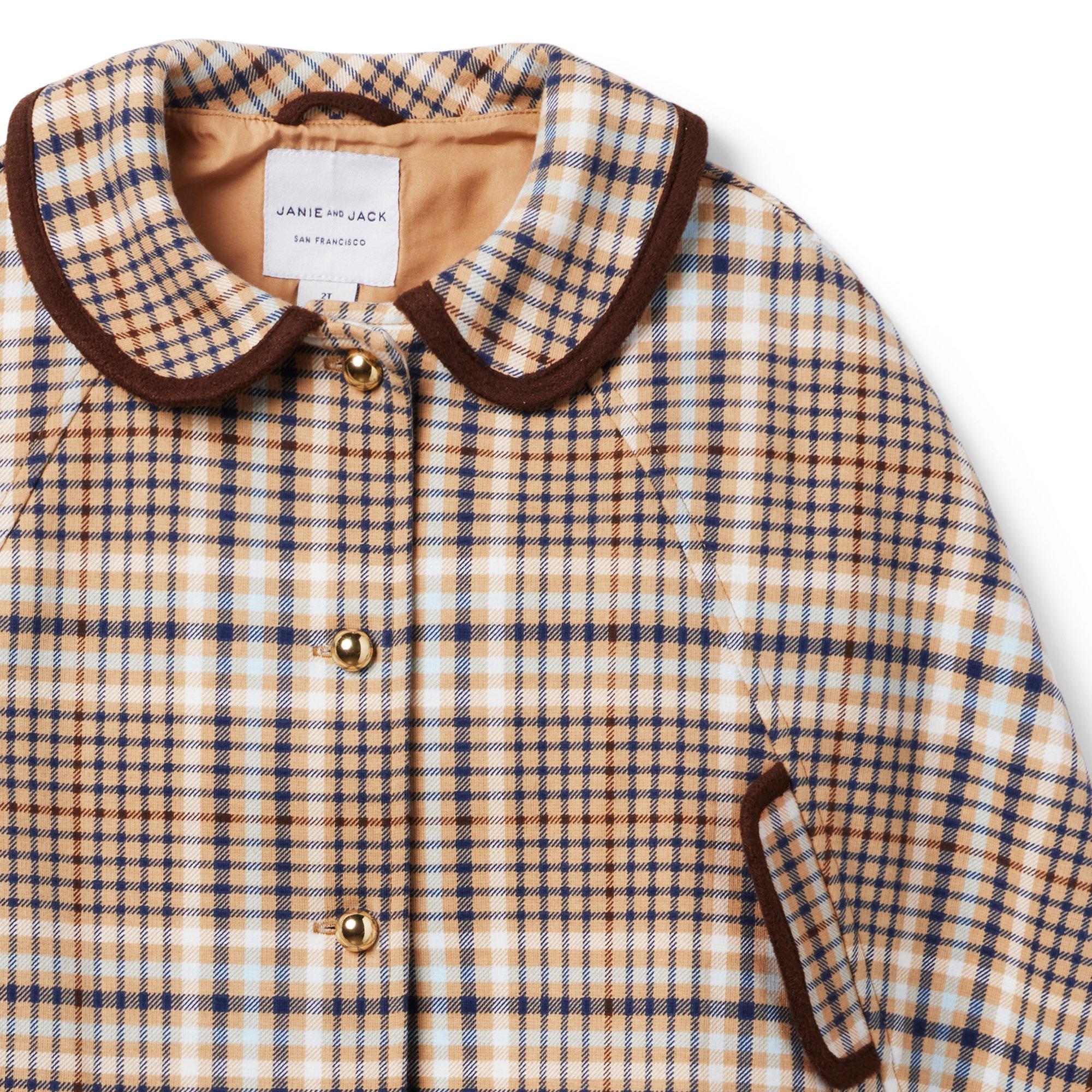 Plaid Ponte Cape image number 2