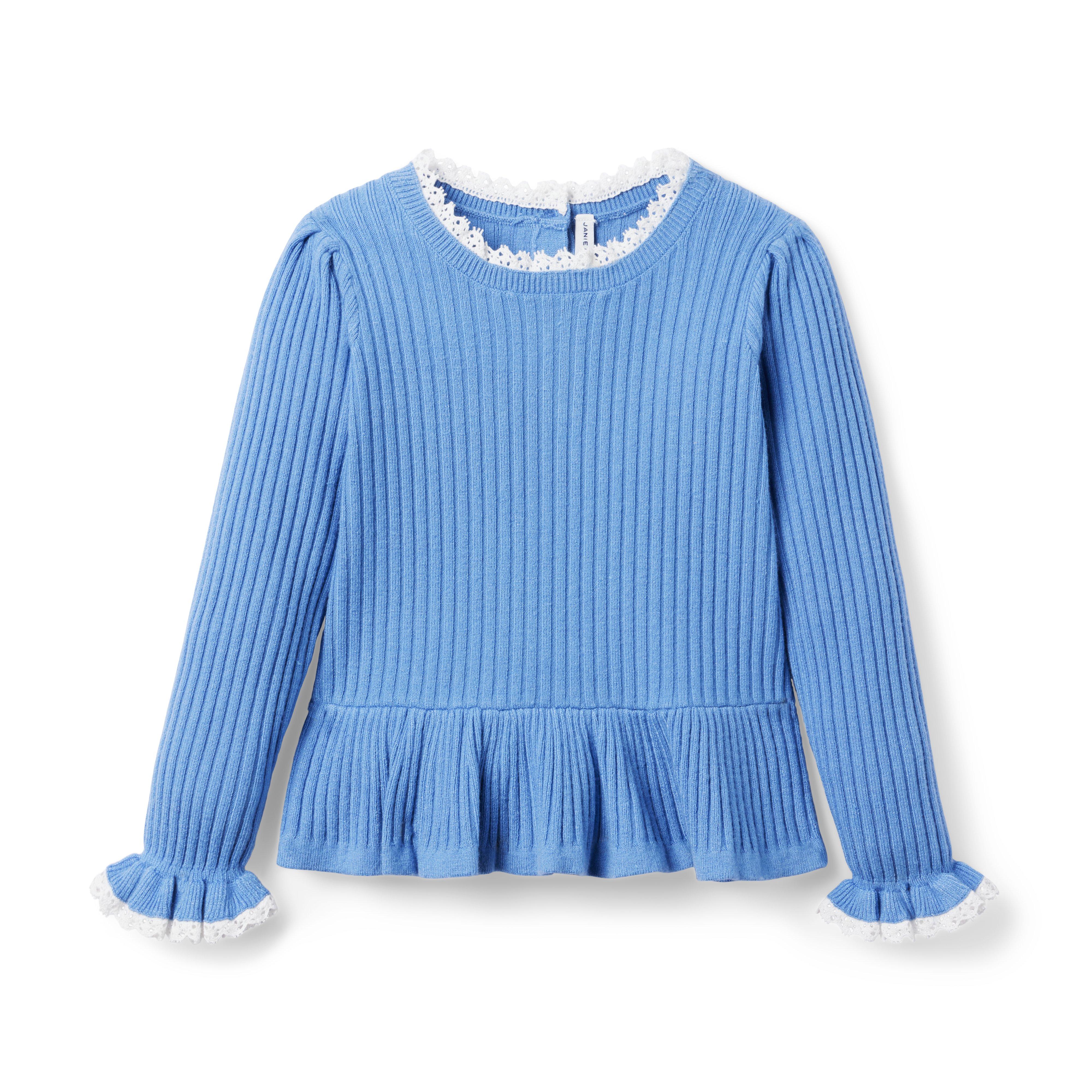 Ribbed Peplum Sweater Top image number 0