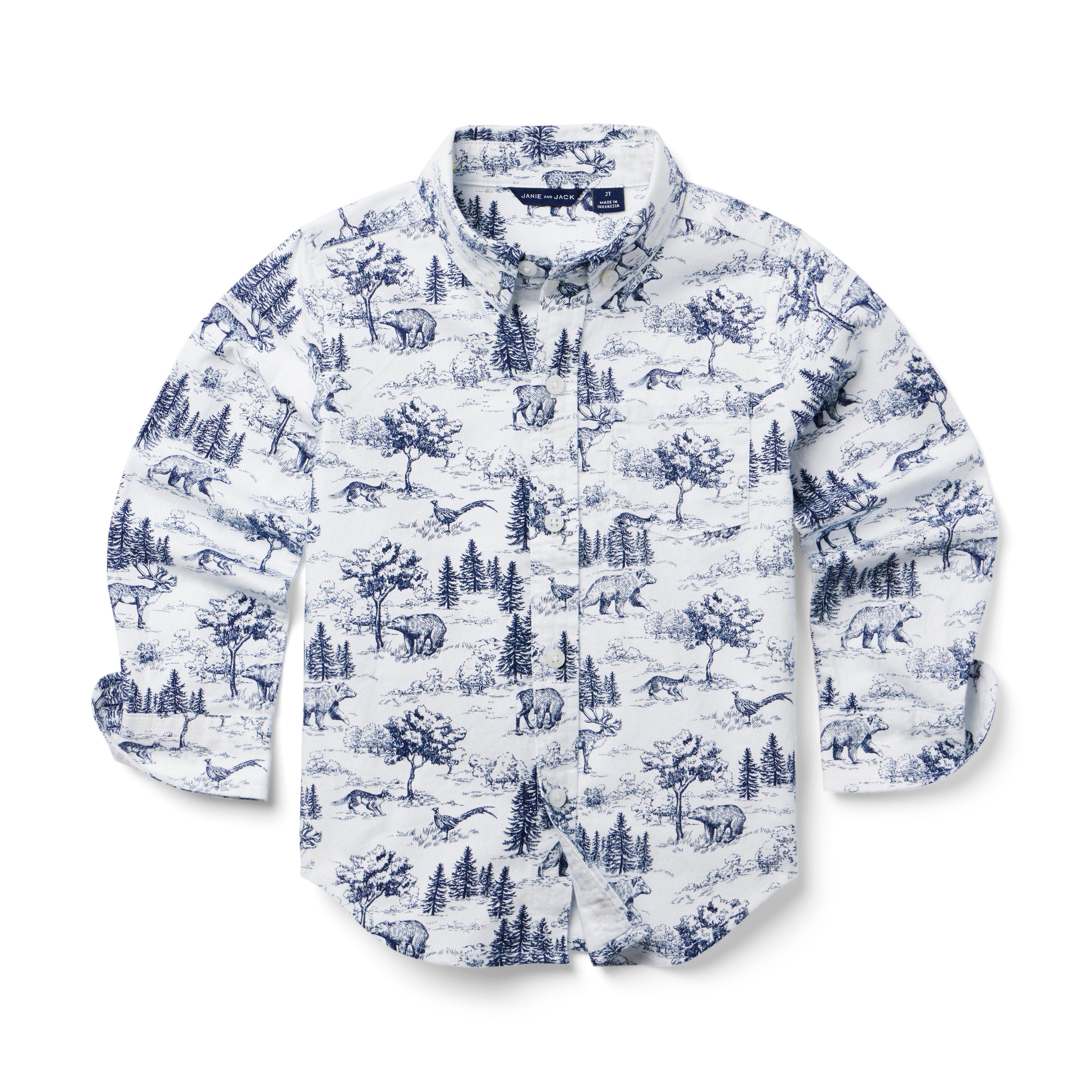 The Woodland Toile Flannel Shirt image number 0