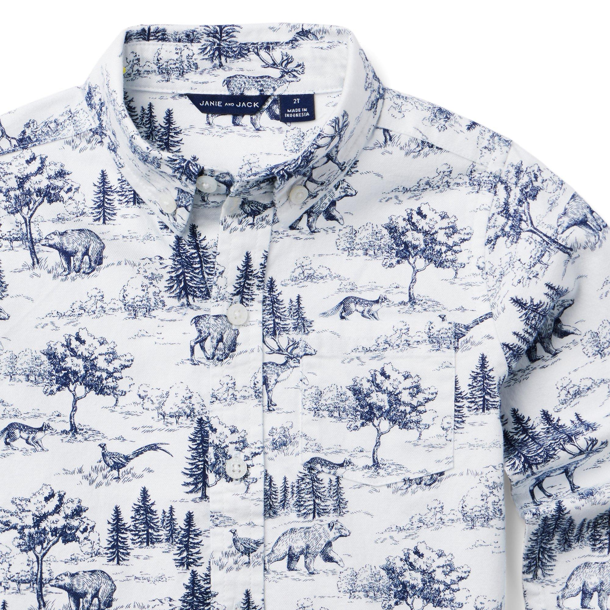 The Woodland Toile Flannel Shirt image number 4