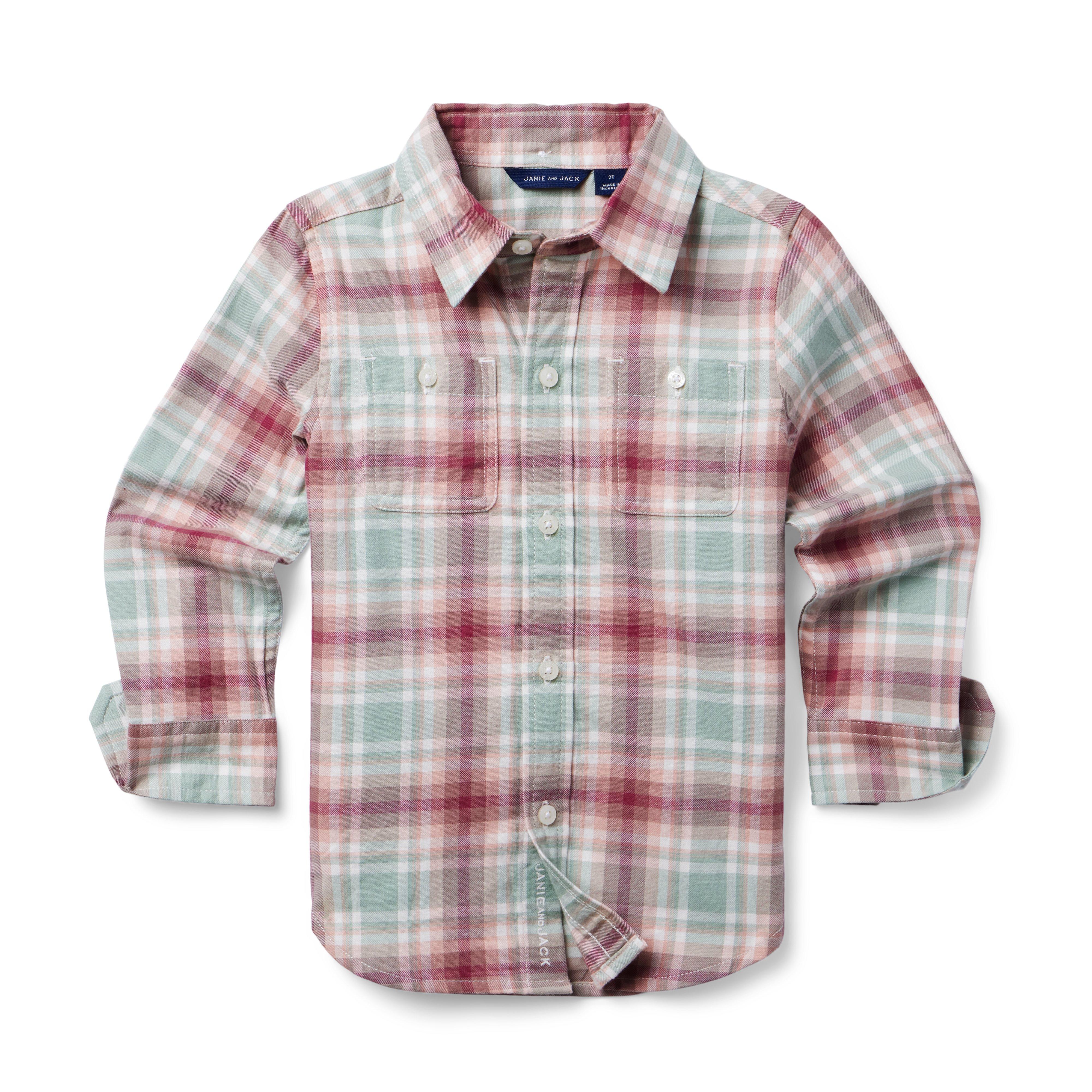 Baby Boy Plaid Shirt | Tiny Bros Golden Flannel | Winsome Gentleman 4T