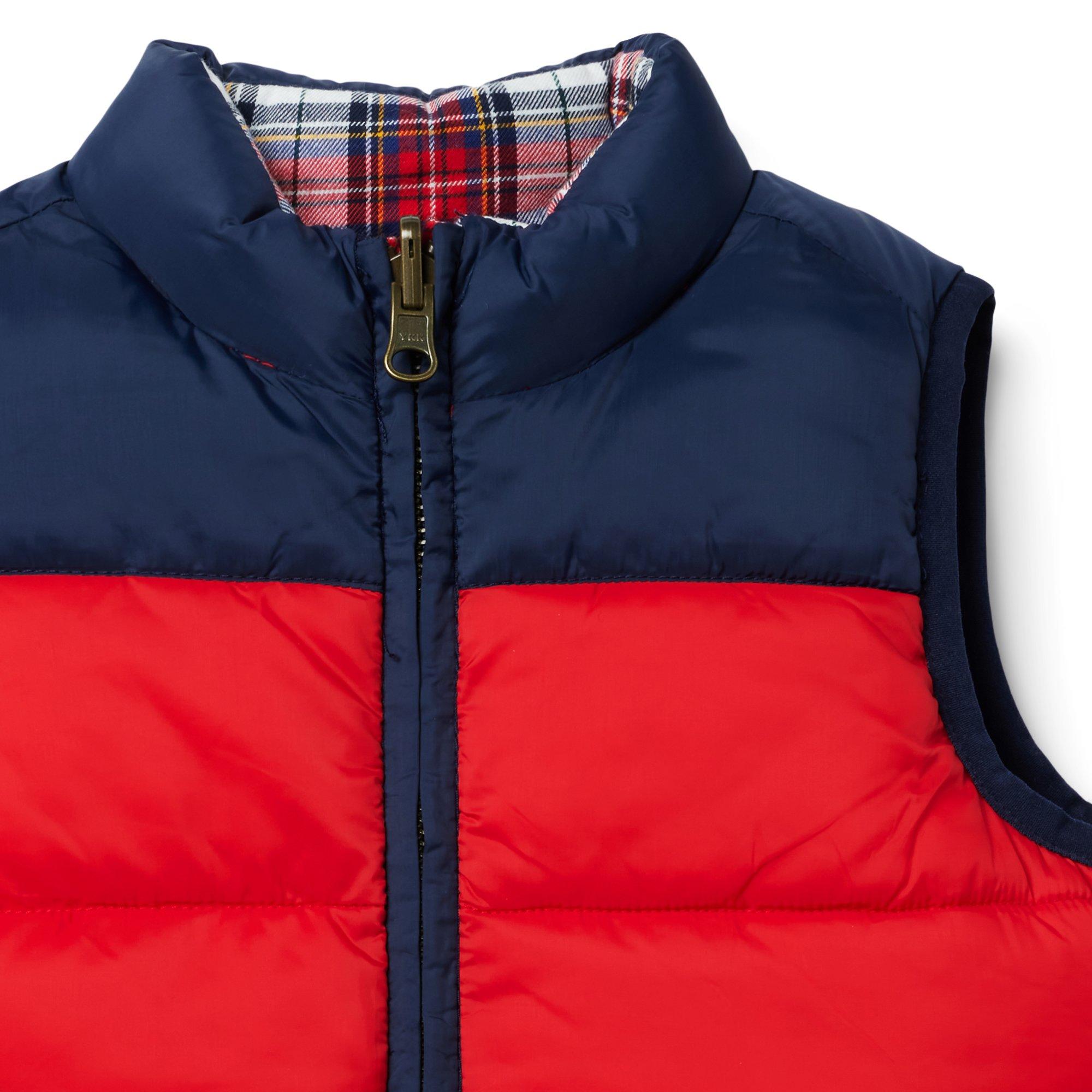 The Reversible Tartan Puffer Vest image number 3