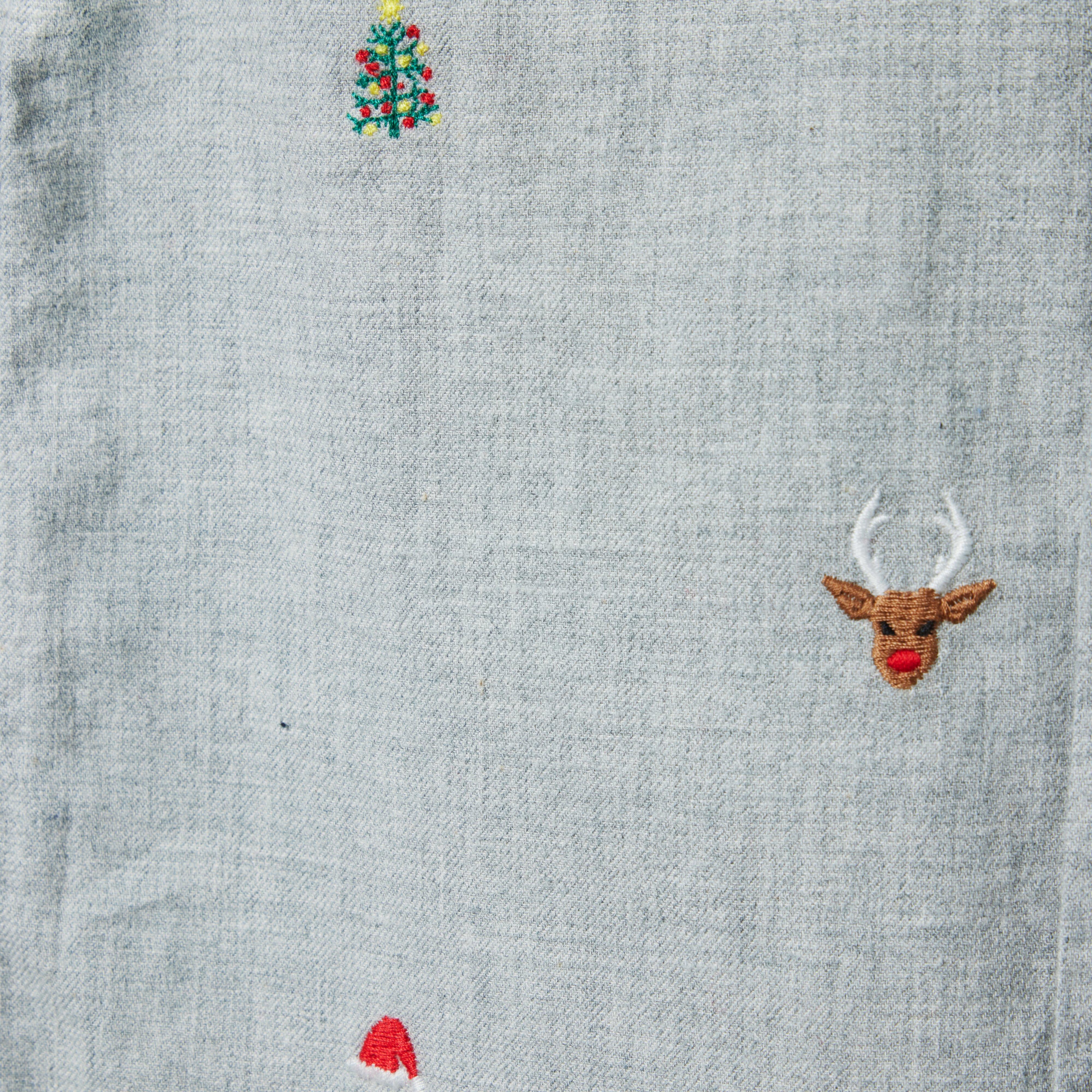 Embroidered Flannel Shirt image number 3