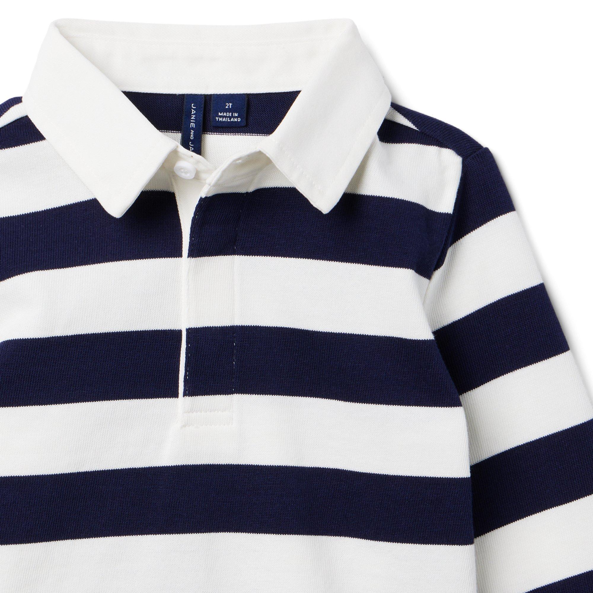 Play Up Boys Striped Jersey Shirt ||  Forest-Rust main image 0