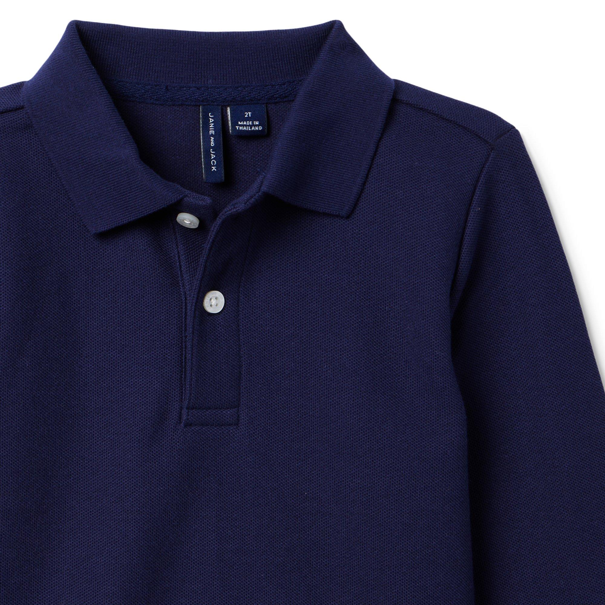 The Long Sleeve Pique Polo