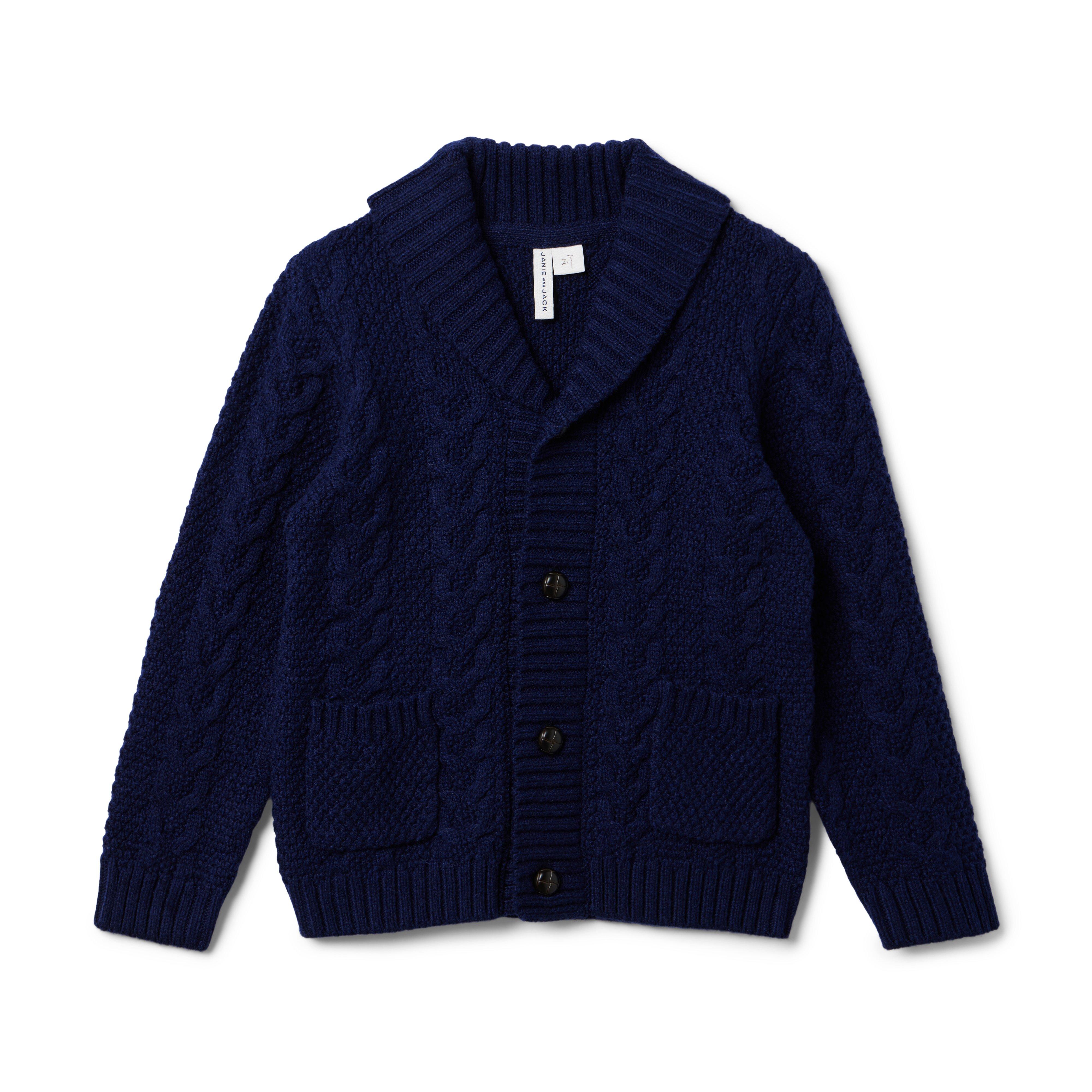 Boys shawl collar on sale cardigan