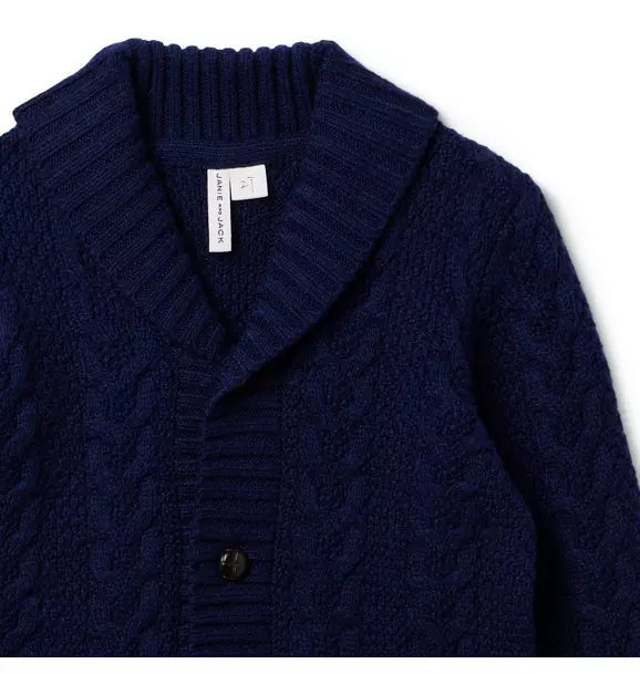 The Cable Shawl Collar Cardigan image number 1
