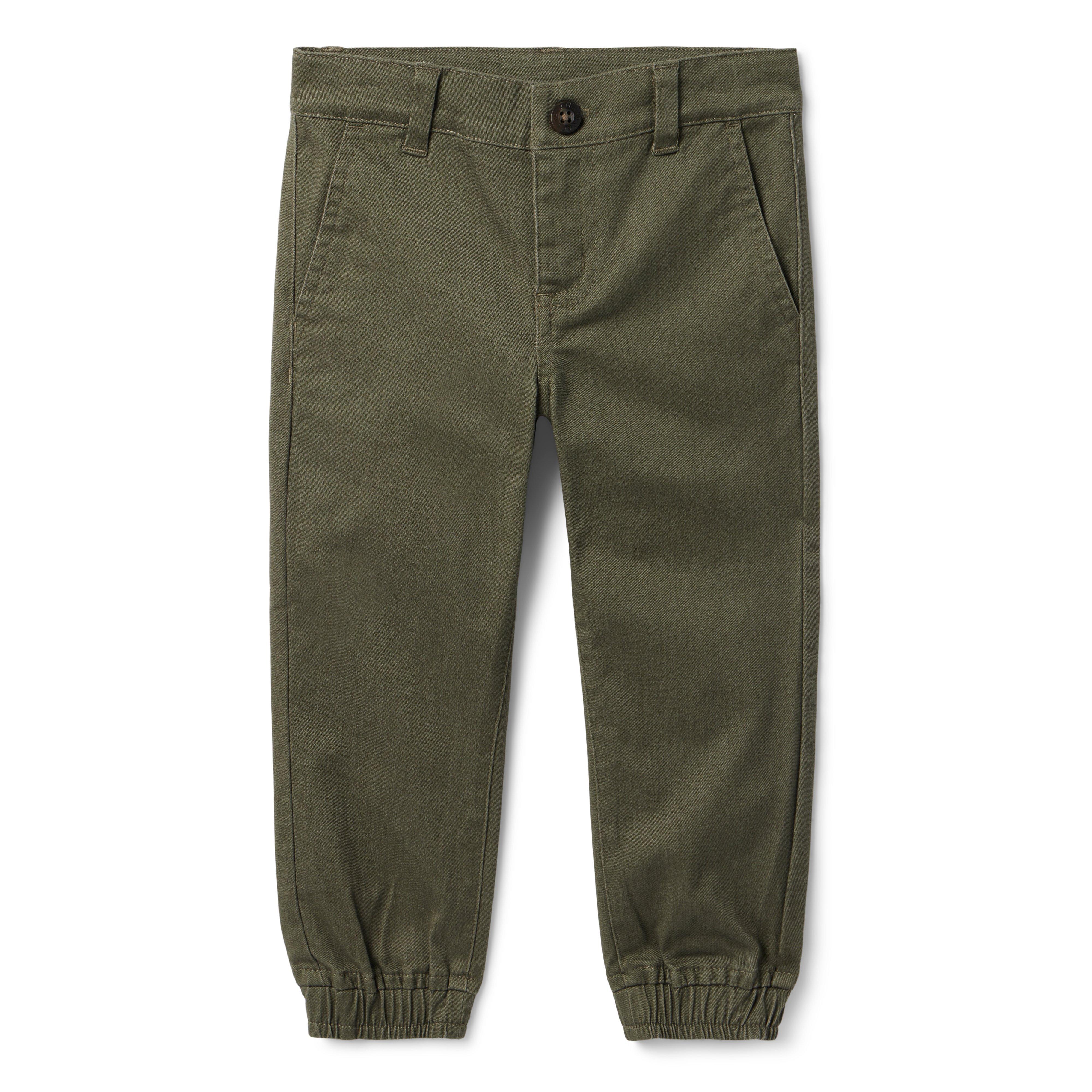 The Button Twill Jogger