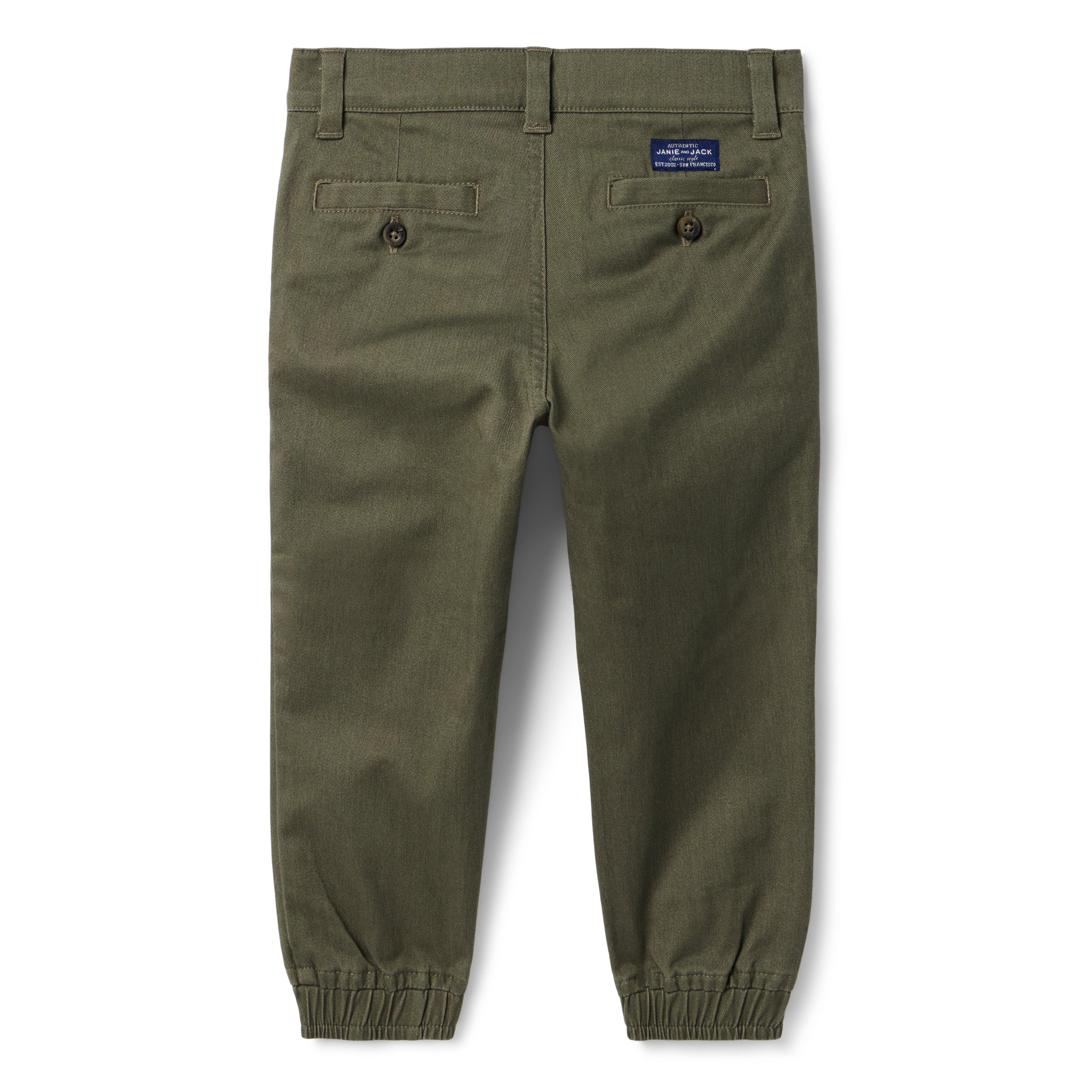 The Button Twill Jogger image number 3