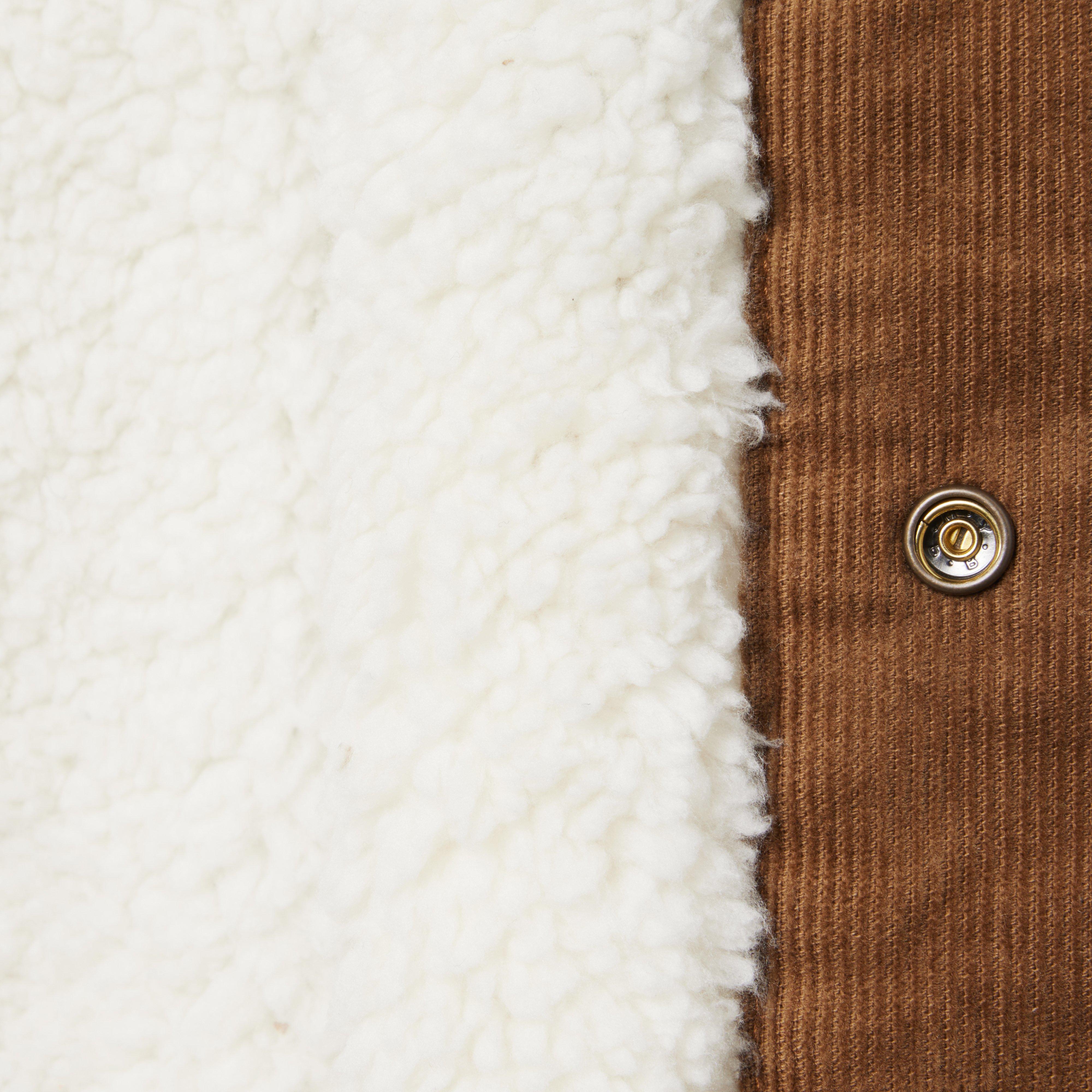 Corduroy Trucker Sherpa Collar Jacket image number 2