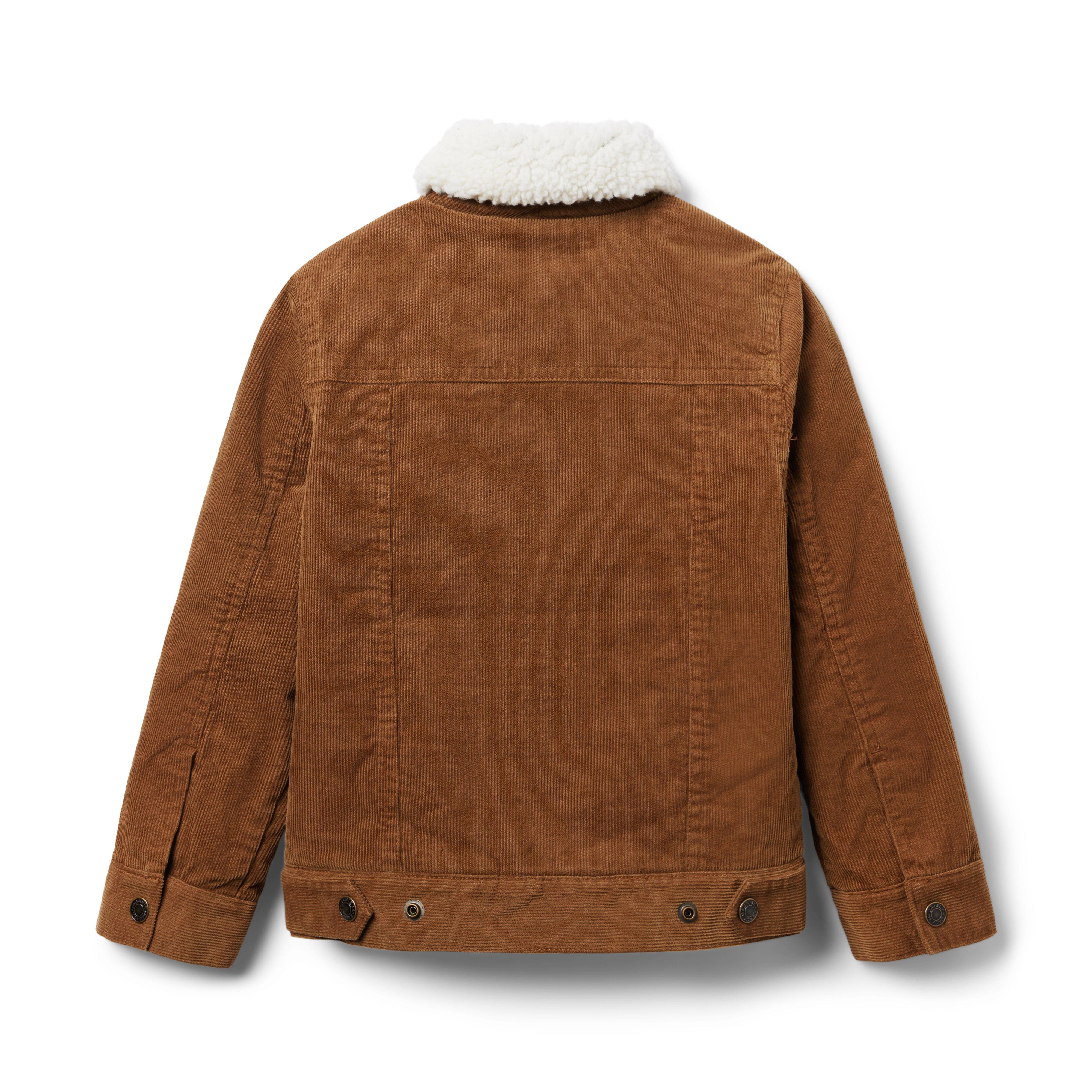 Corduroy Trucker Sherpa Collar Jacket image number 1
