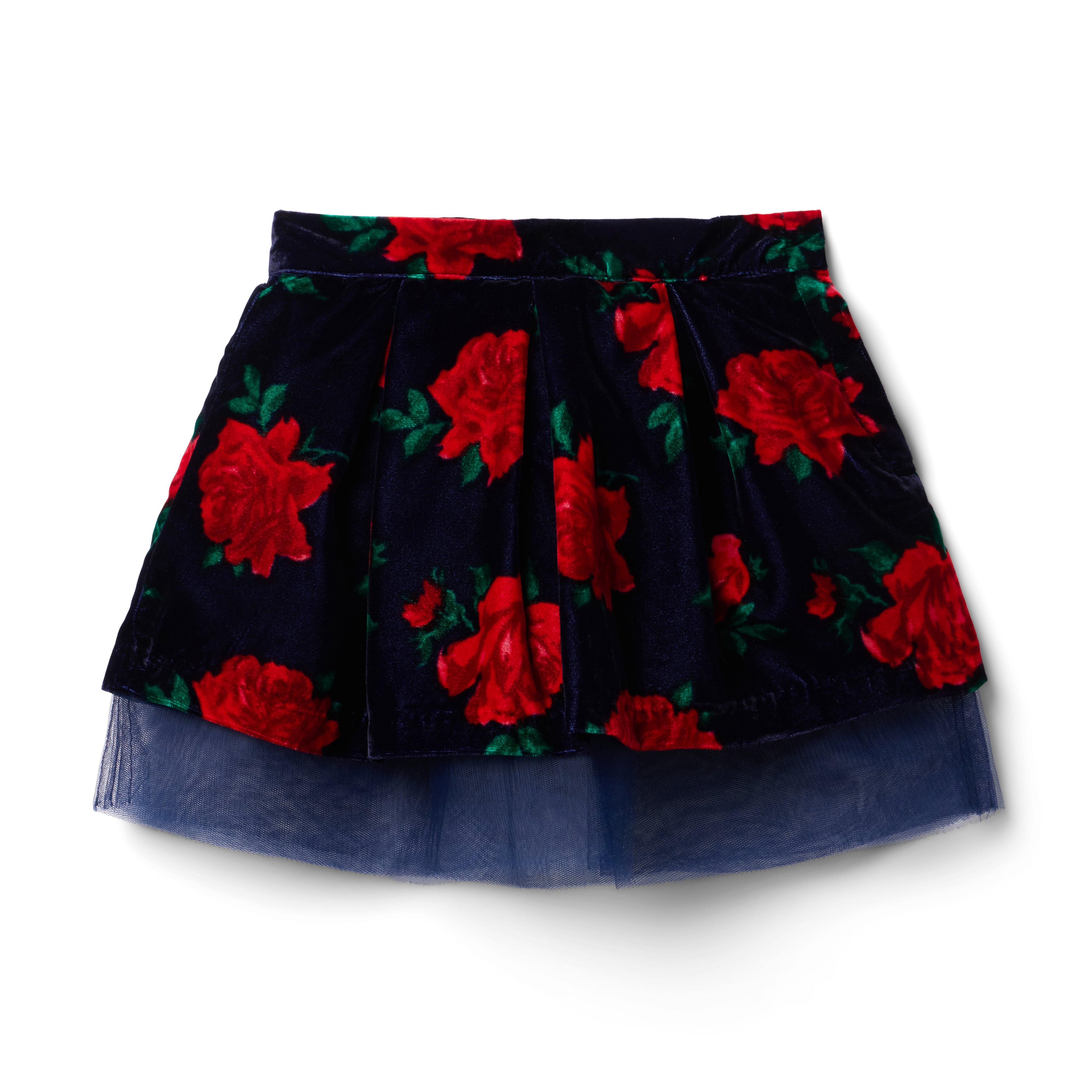 Rose Velvet Tulle Skirt image number 0