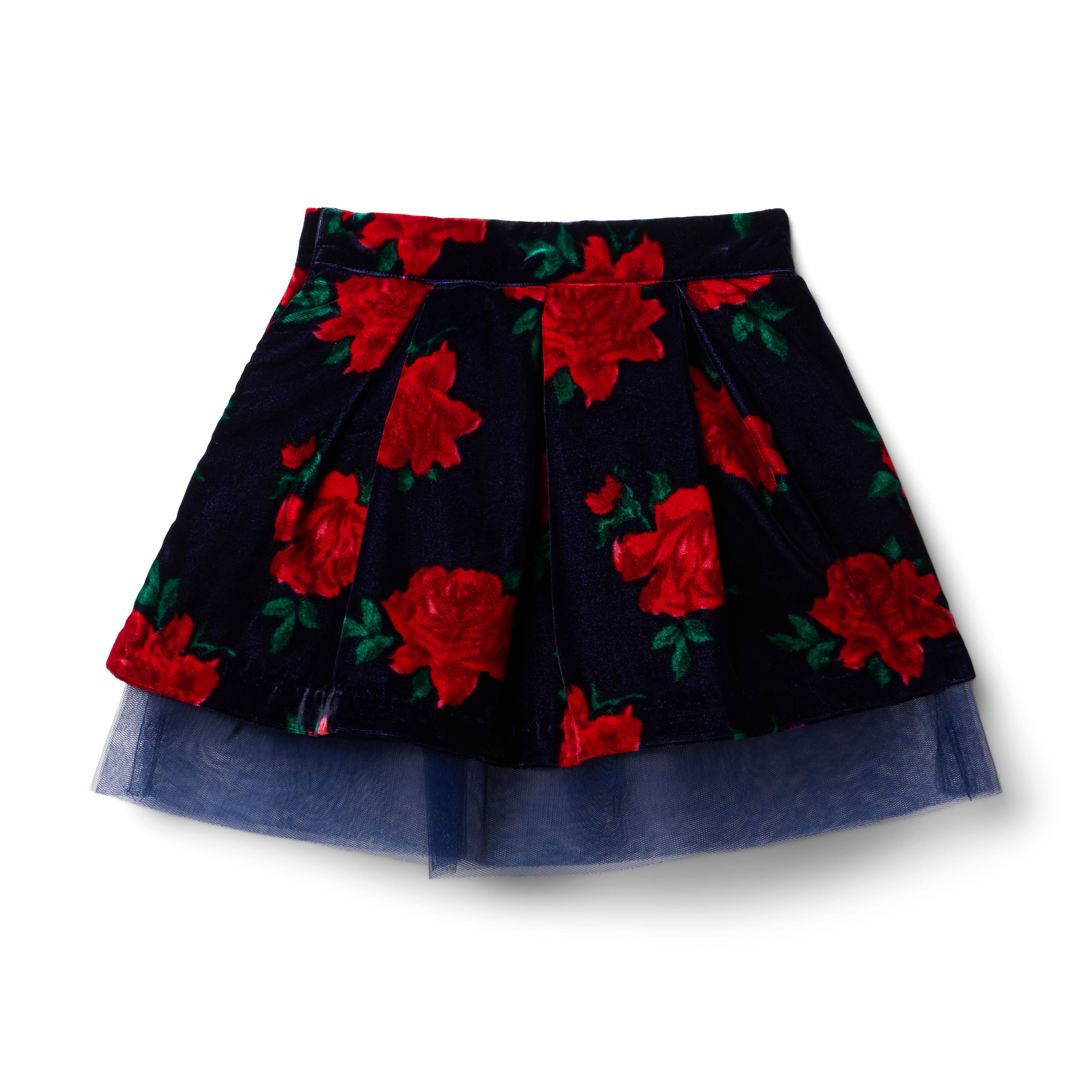 Rose Velvet Tulle Skirt image number 1