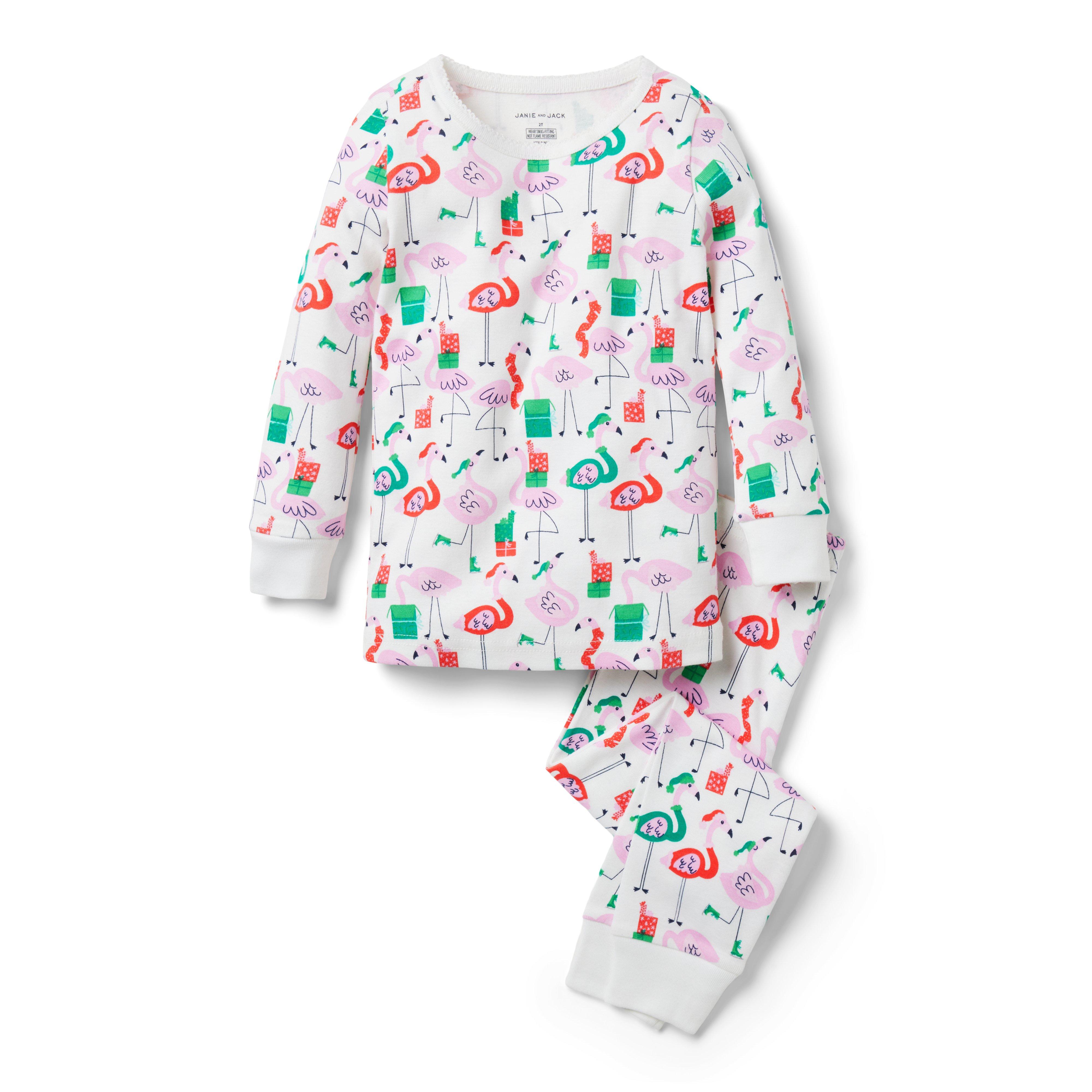 Girl White Flamingo Gifts Good Night Pajamas In Flamingo Gifts by Janie ...