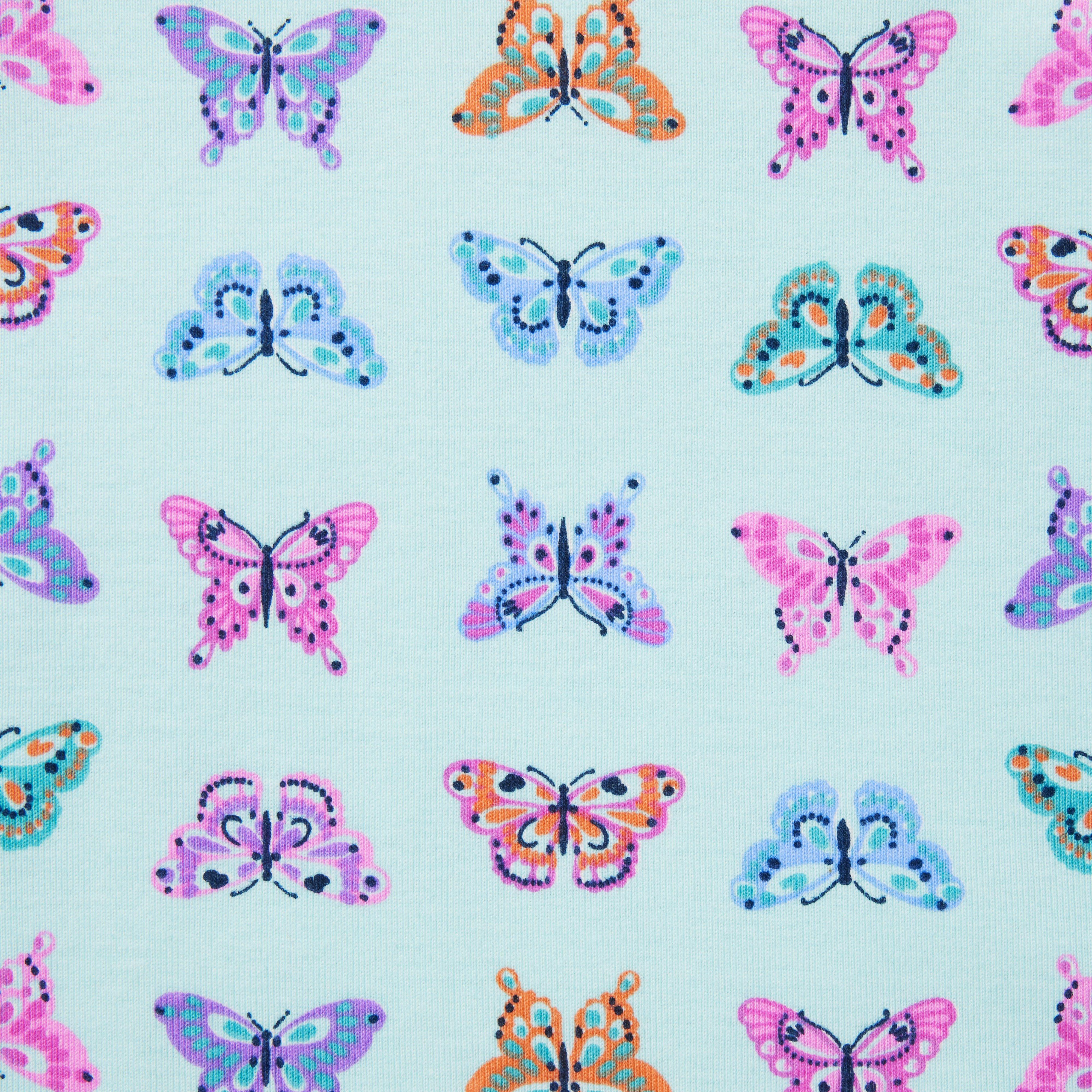 Baby Good Night Footed Pajamas In Butterfly Skies image number 1