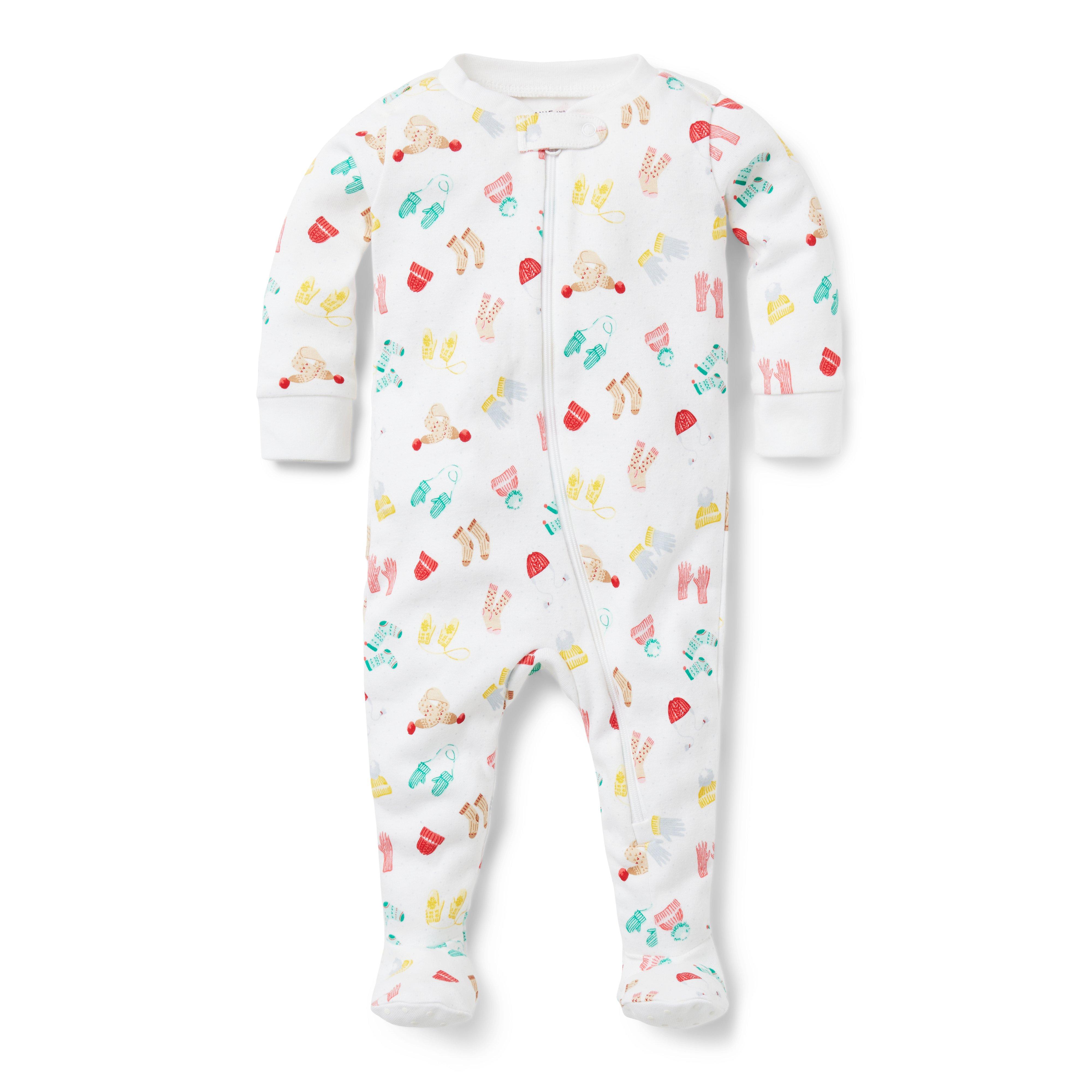 Baby Good Night Footed Pajamas In Winter Cozy