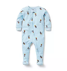 Baby Good Night Footed Pajamas In Disney Mickey Mouse 