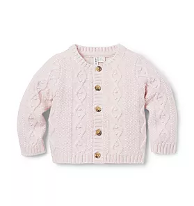 The Cozy Cable Knit Baby Cardigan 