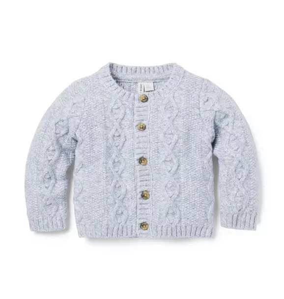 The Cozy Cable Knit Baby Cardigan image number 0