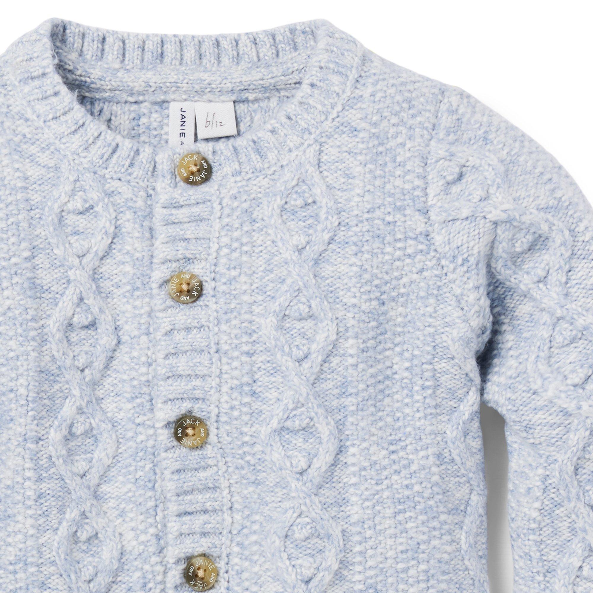 The Cozy Cable Knit Baby Cardigan image number 3