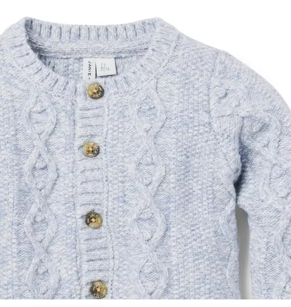 The Cozy Cable Knit Baby Cardigan image number 3