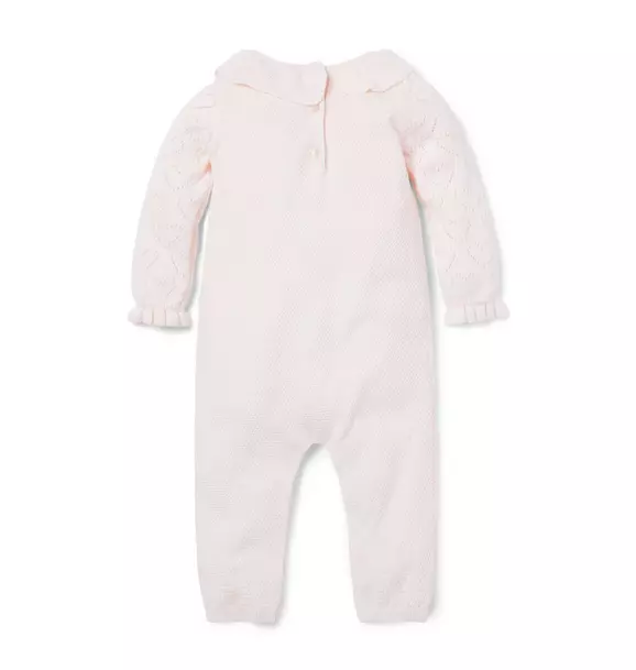 Baby Pointelle Heart Sweater One-Piece image number 1